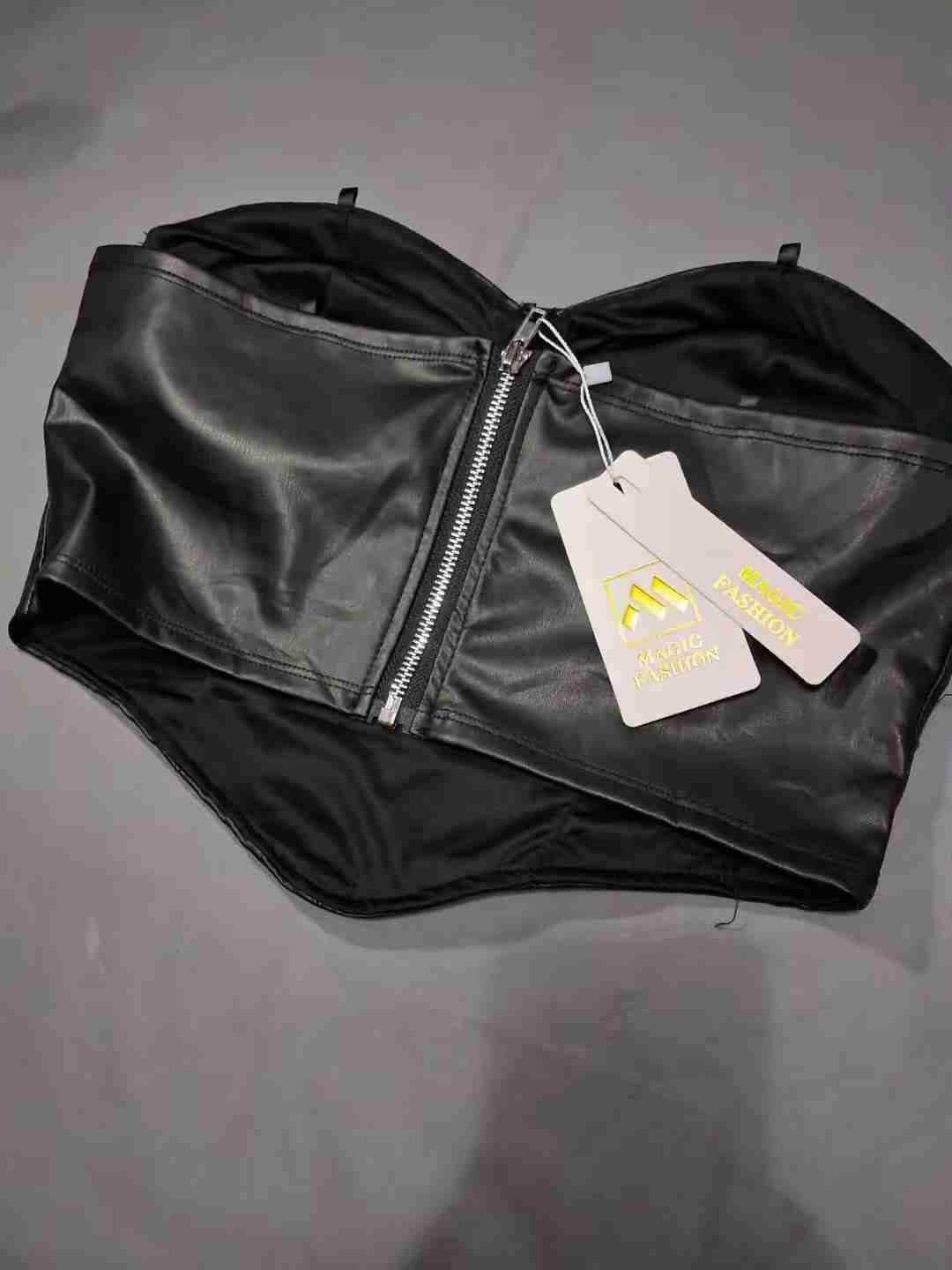 Body negro de cuerina - miniatura 2