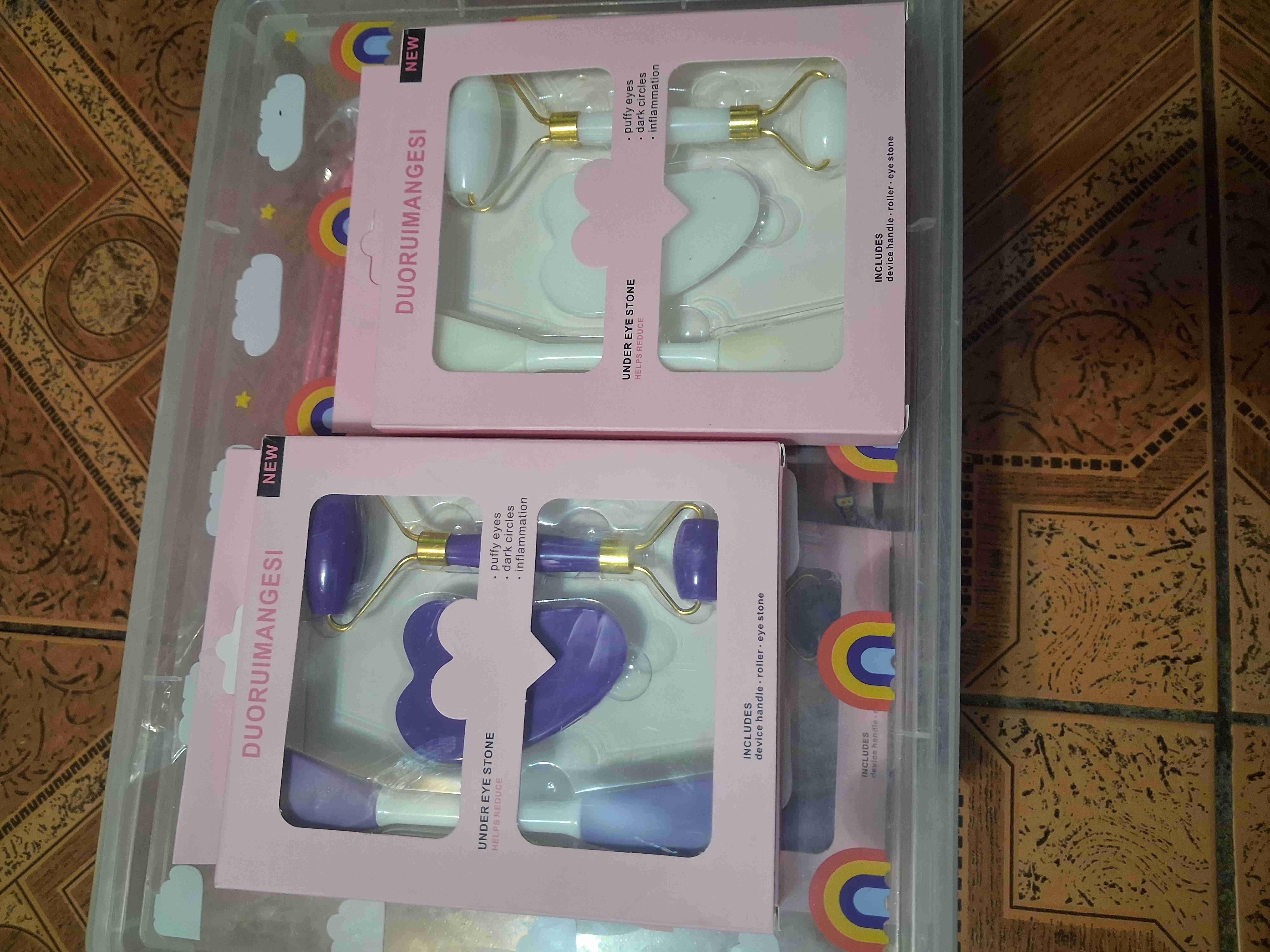 Set de rodillo facial y piedra - miniatura 2