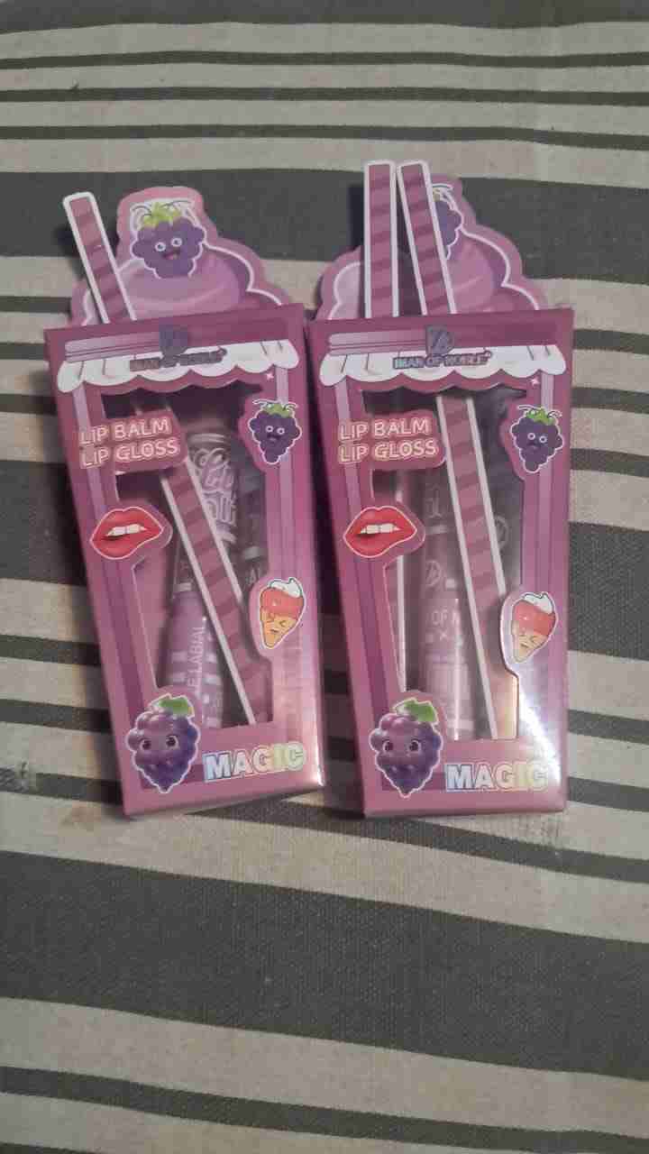 Set de bálsamo y brillo labial uva - miniatura 2