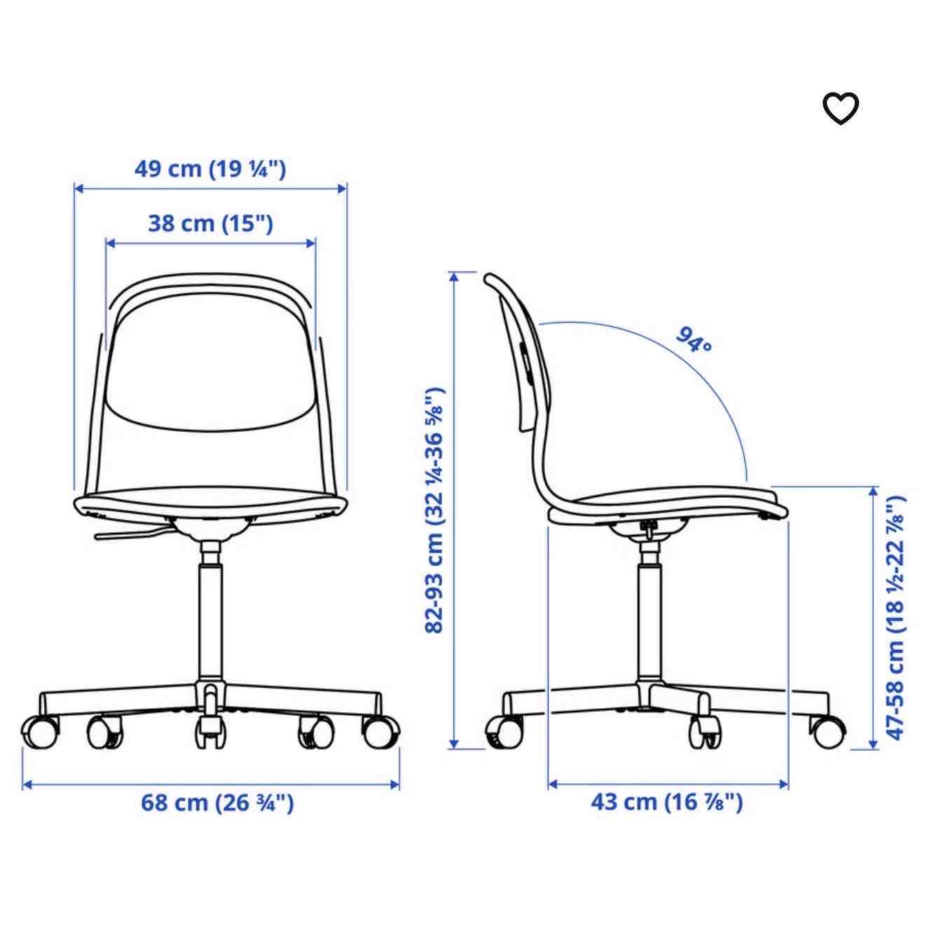 Silla de oficina con ruedas - miniatura 2