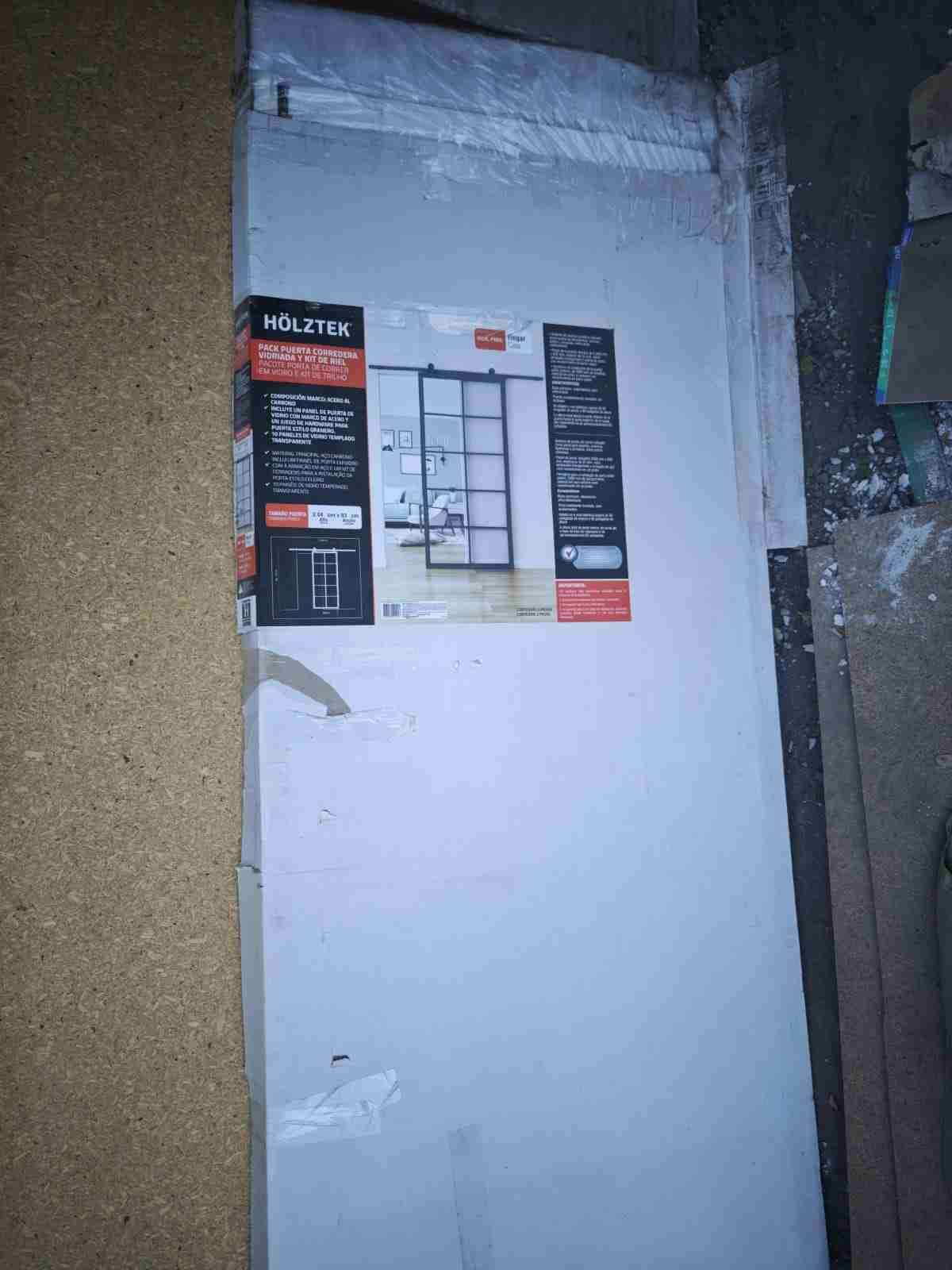 Puerta corrediza acero negra - 6