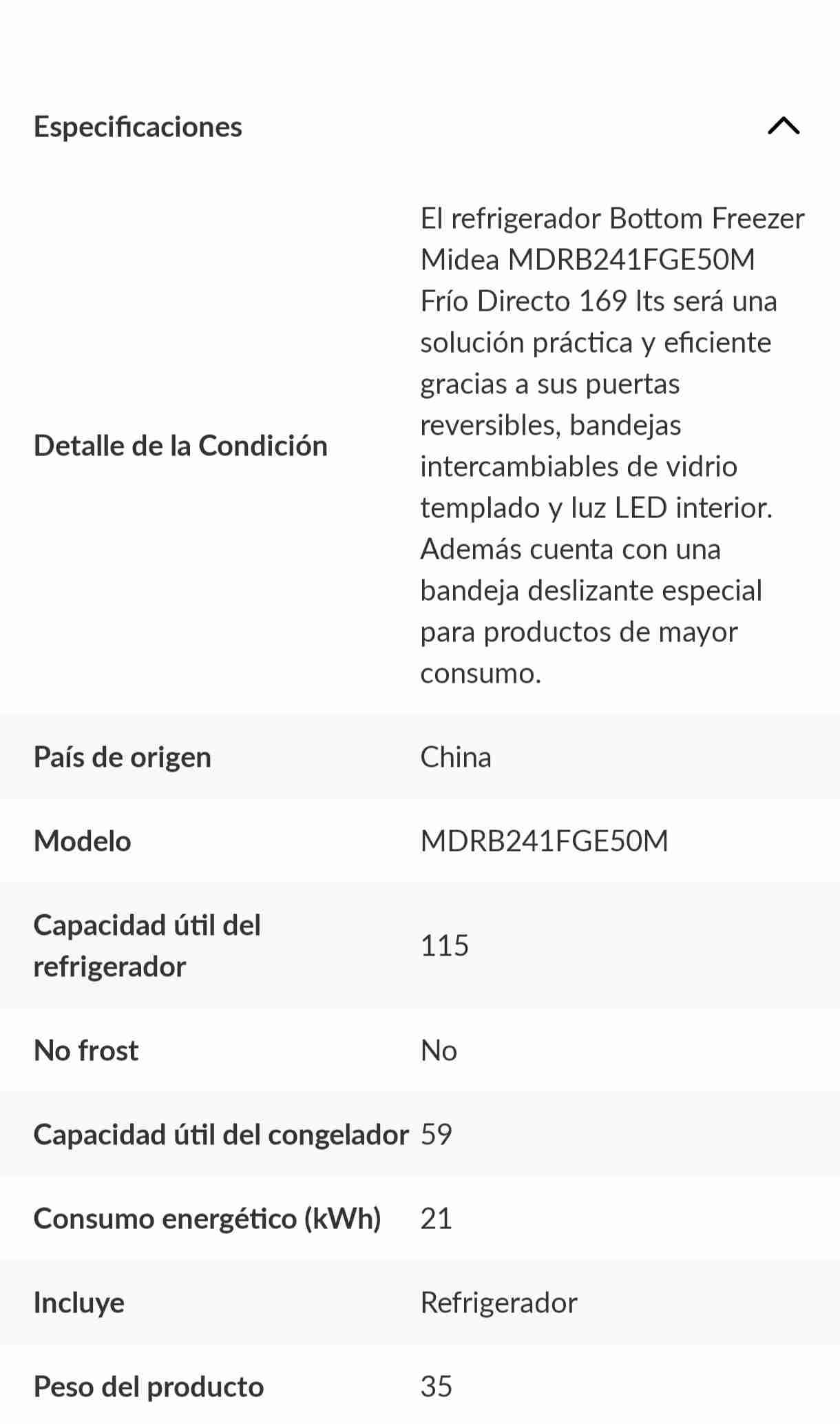 Refrigerador midea - miniatura 4