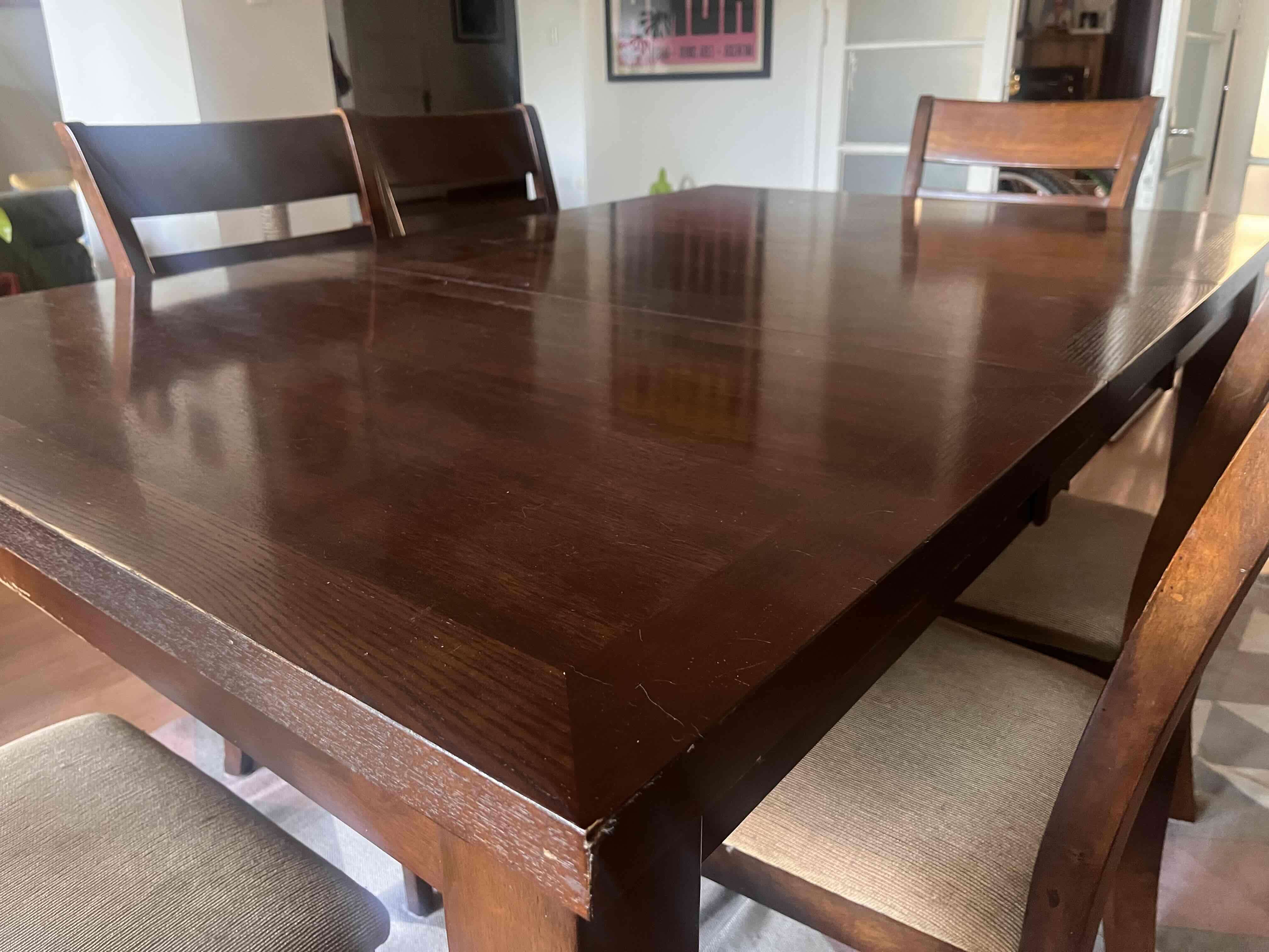 Mesa comedor madera 6 sillas ampliable - miniatura 3