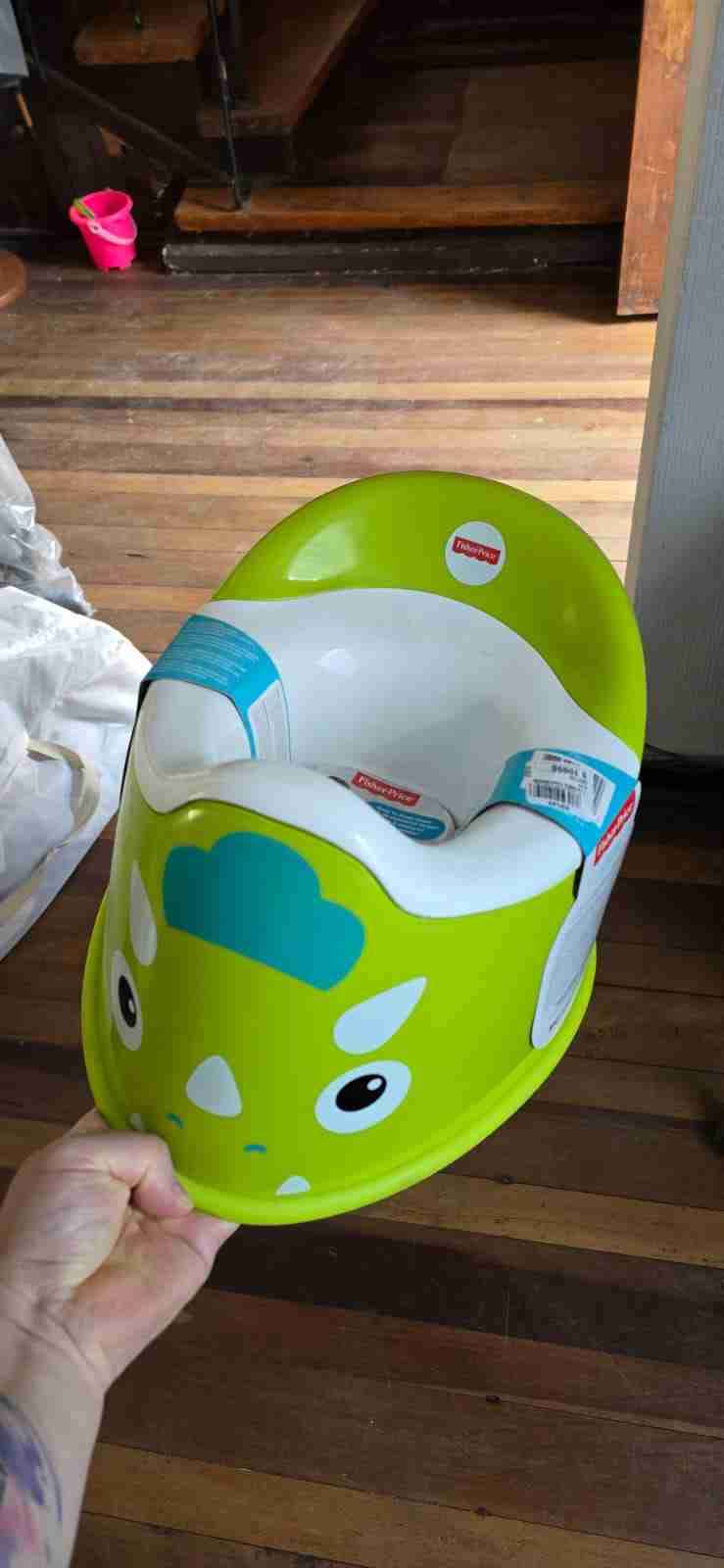 Bacinica infantil dinosaurio verde Fischer Price