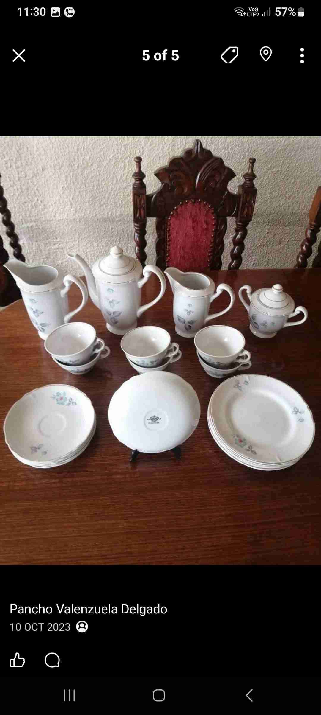 Juego de té chileware