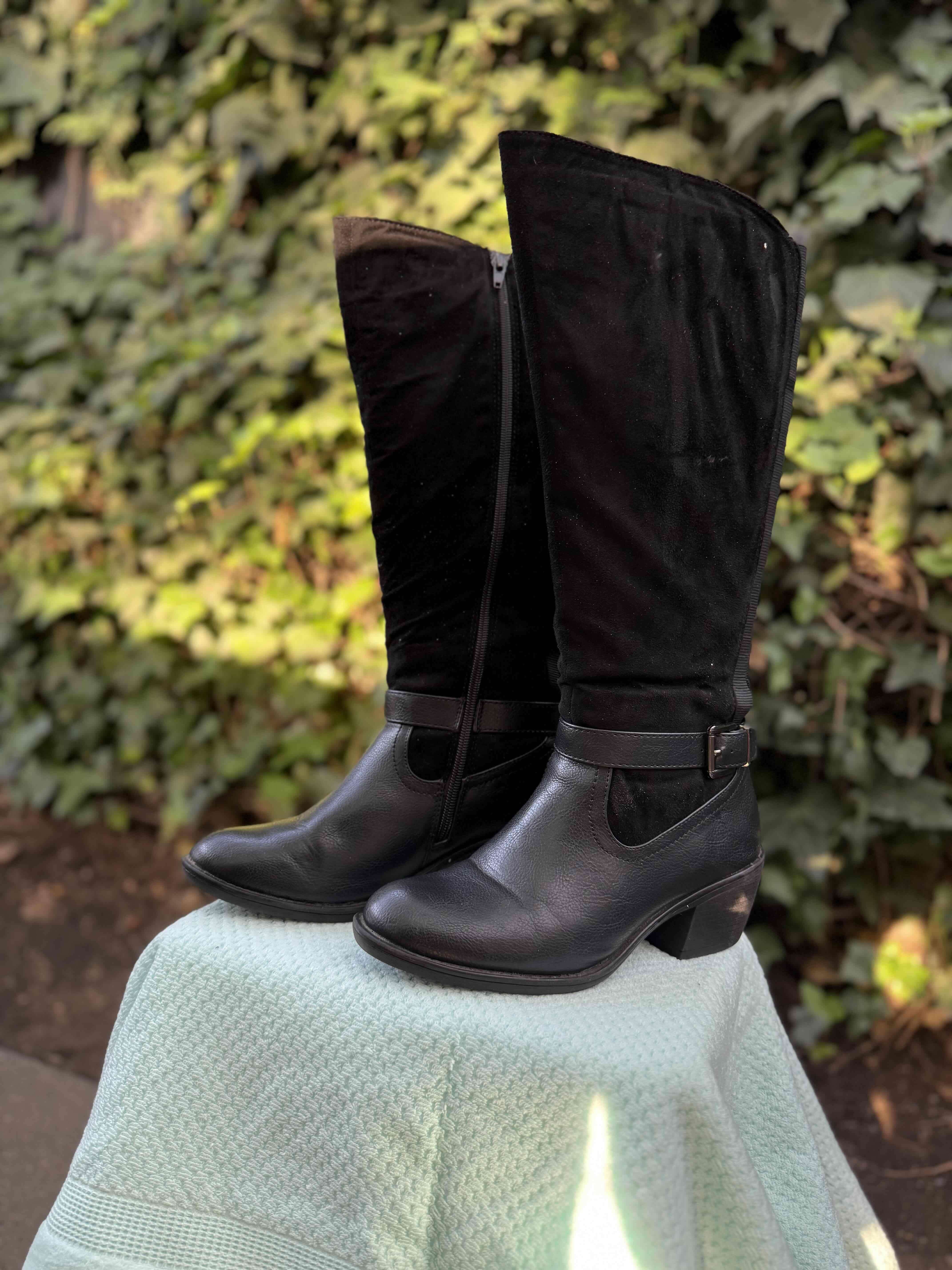 Botas negras altas mujer