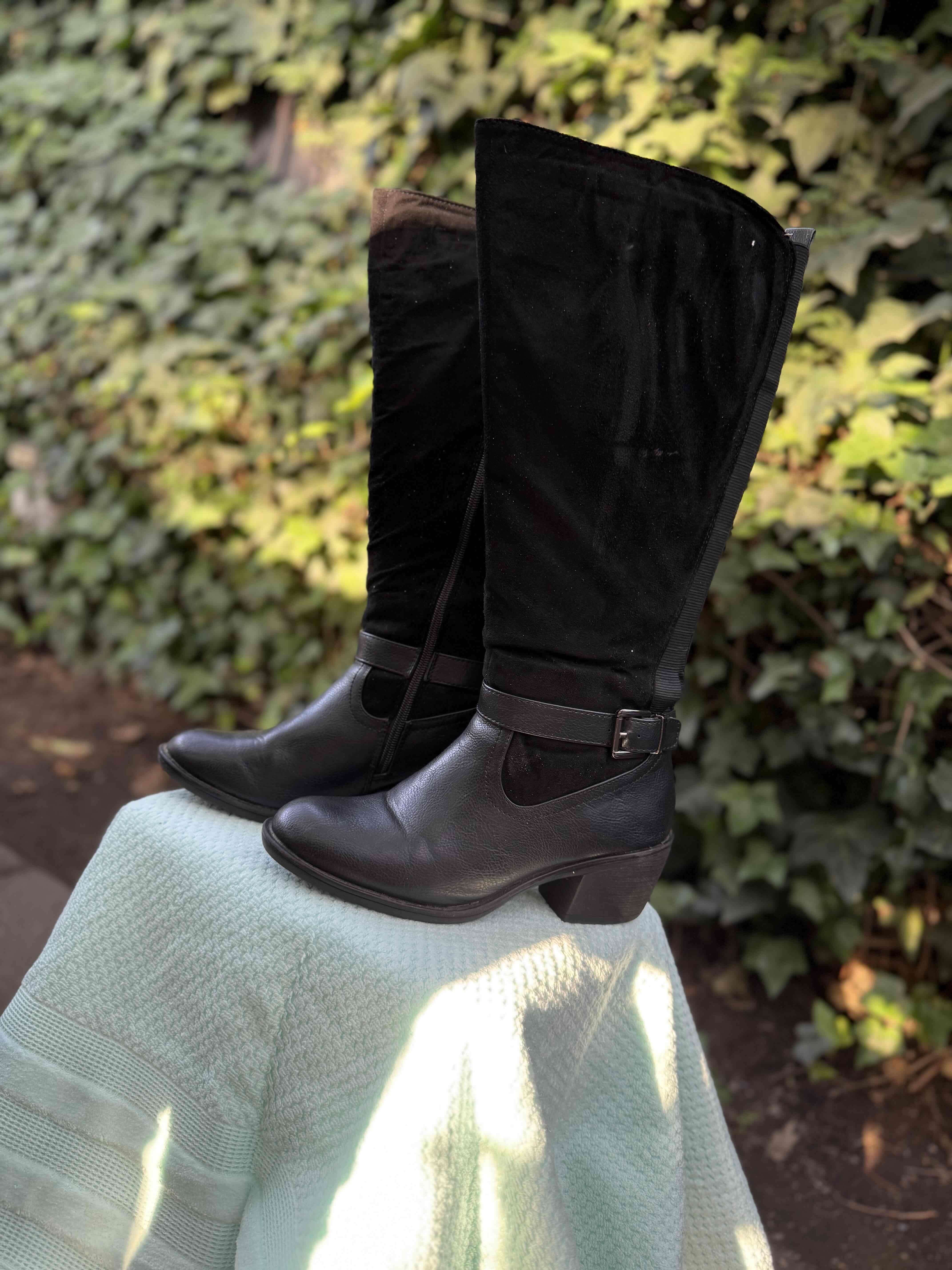 Botas negras altas mujer - miniatura 2