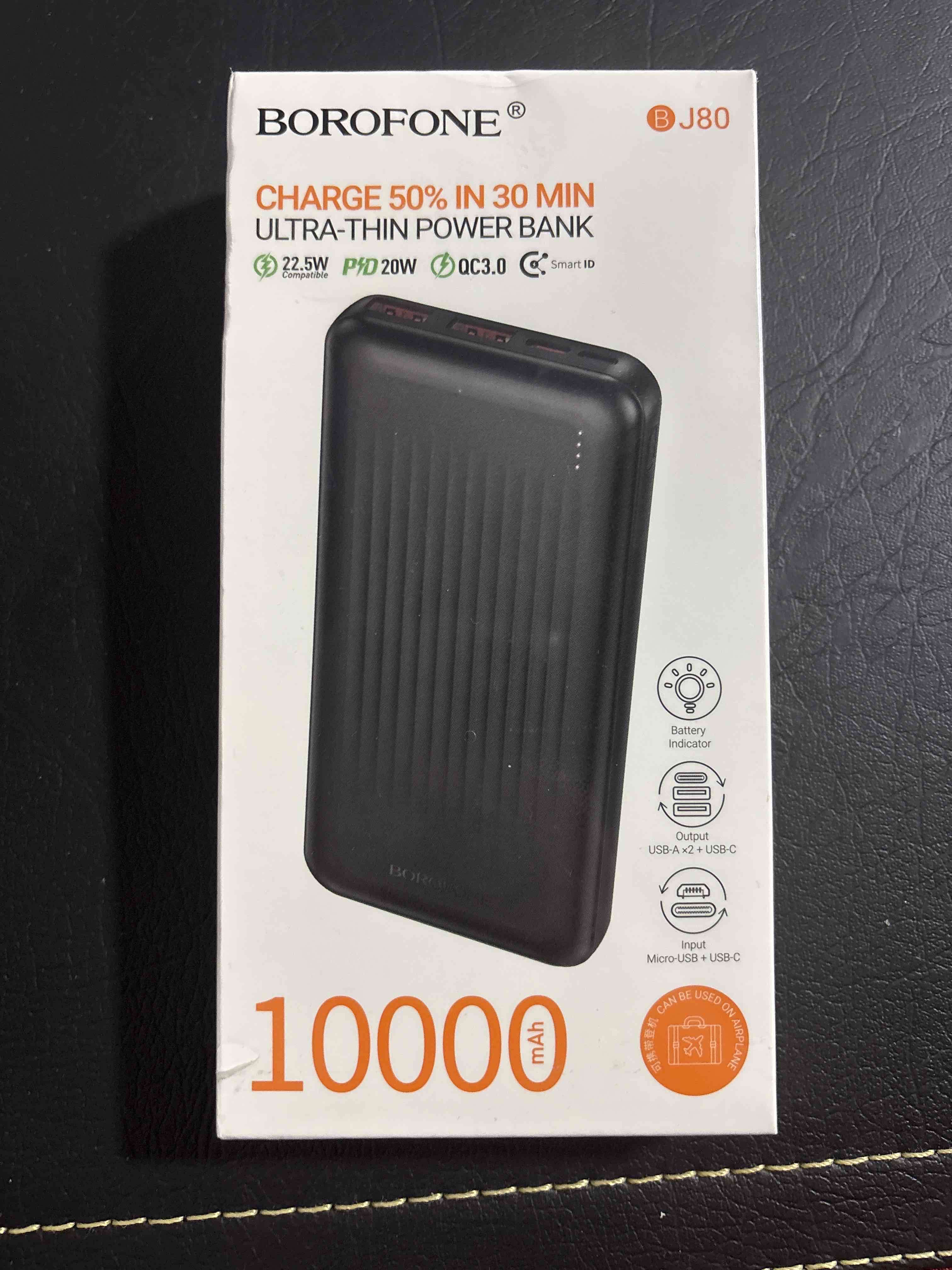 Power bank ultradelgado BOROFONE 10000mAh - miniatura 4