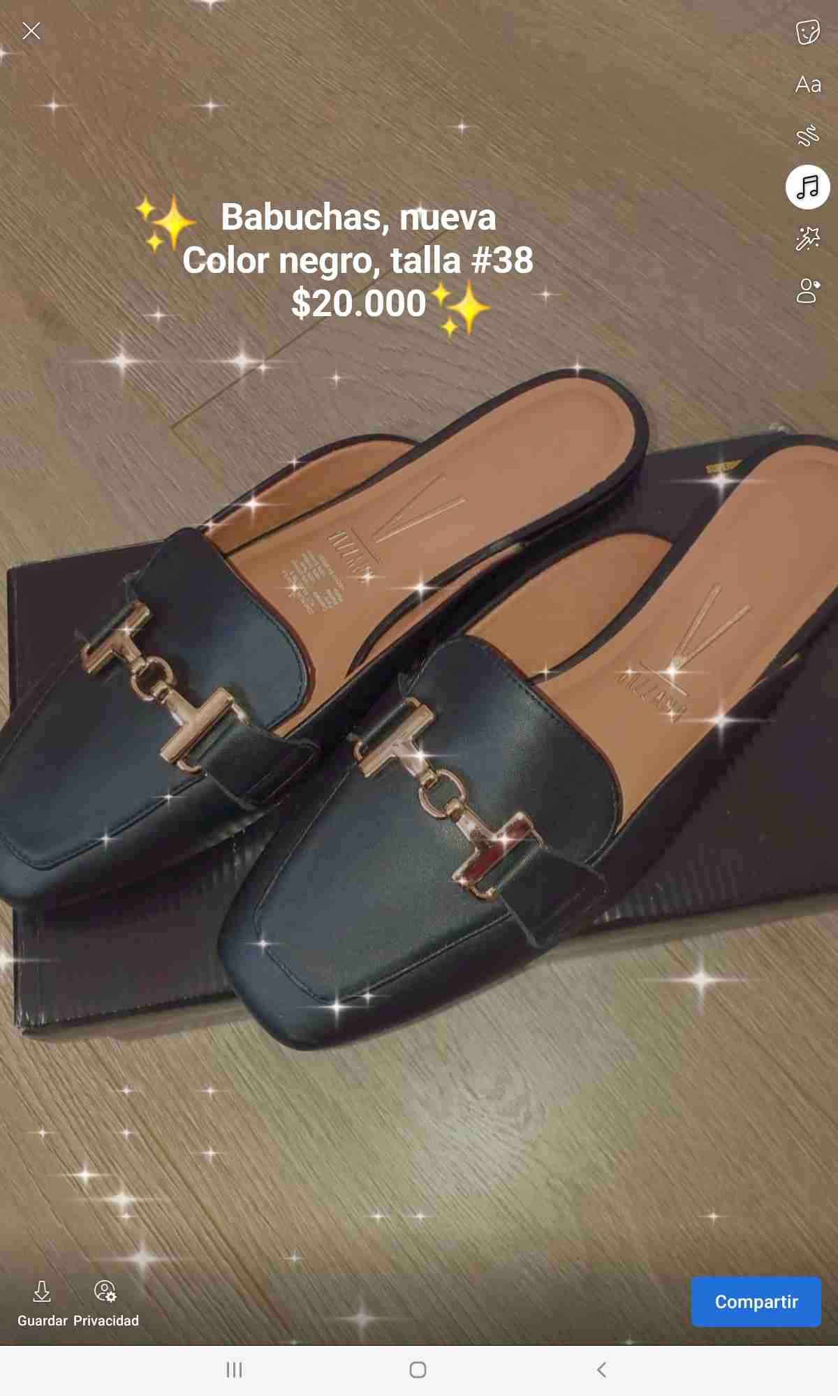 Babuchas negros para mujer - miniatura 2