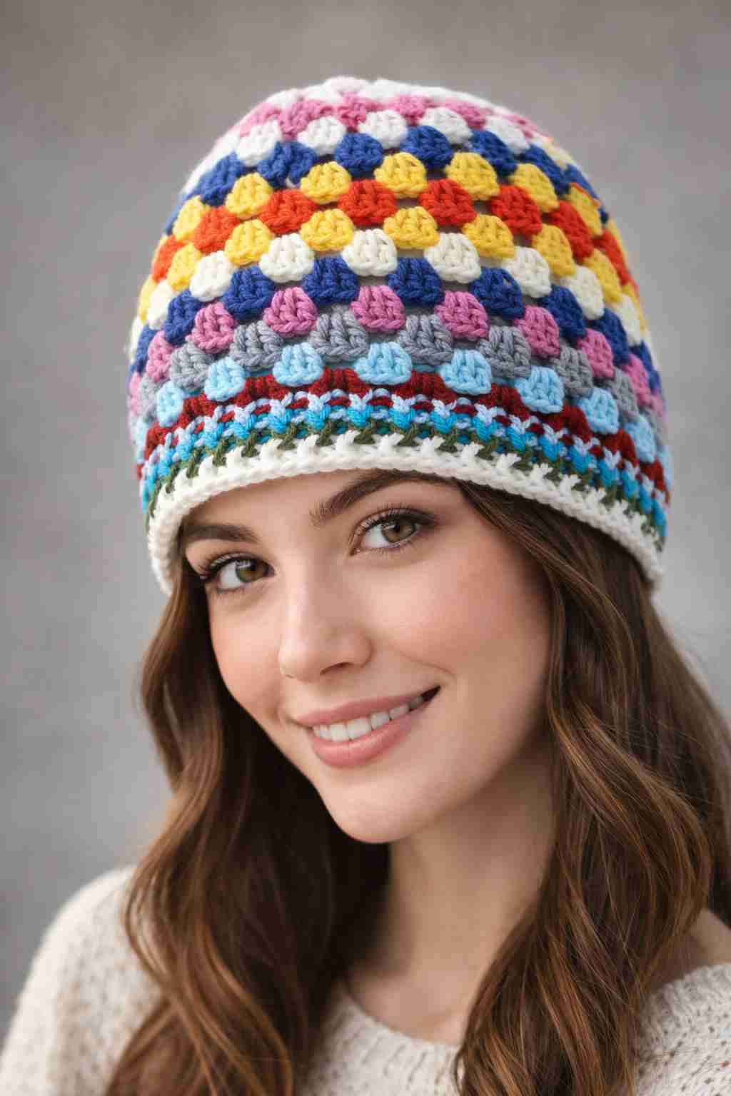 Gorro tejido multicolor