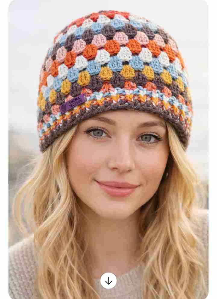 Gorro tejido multicolor - miniatura 2