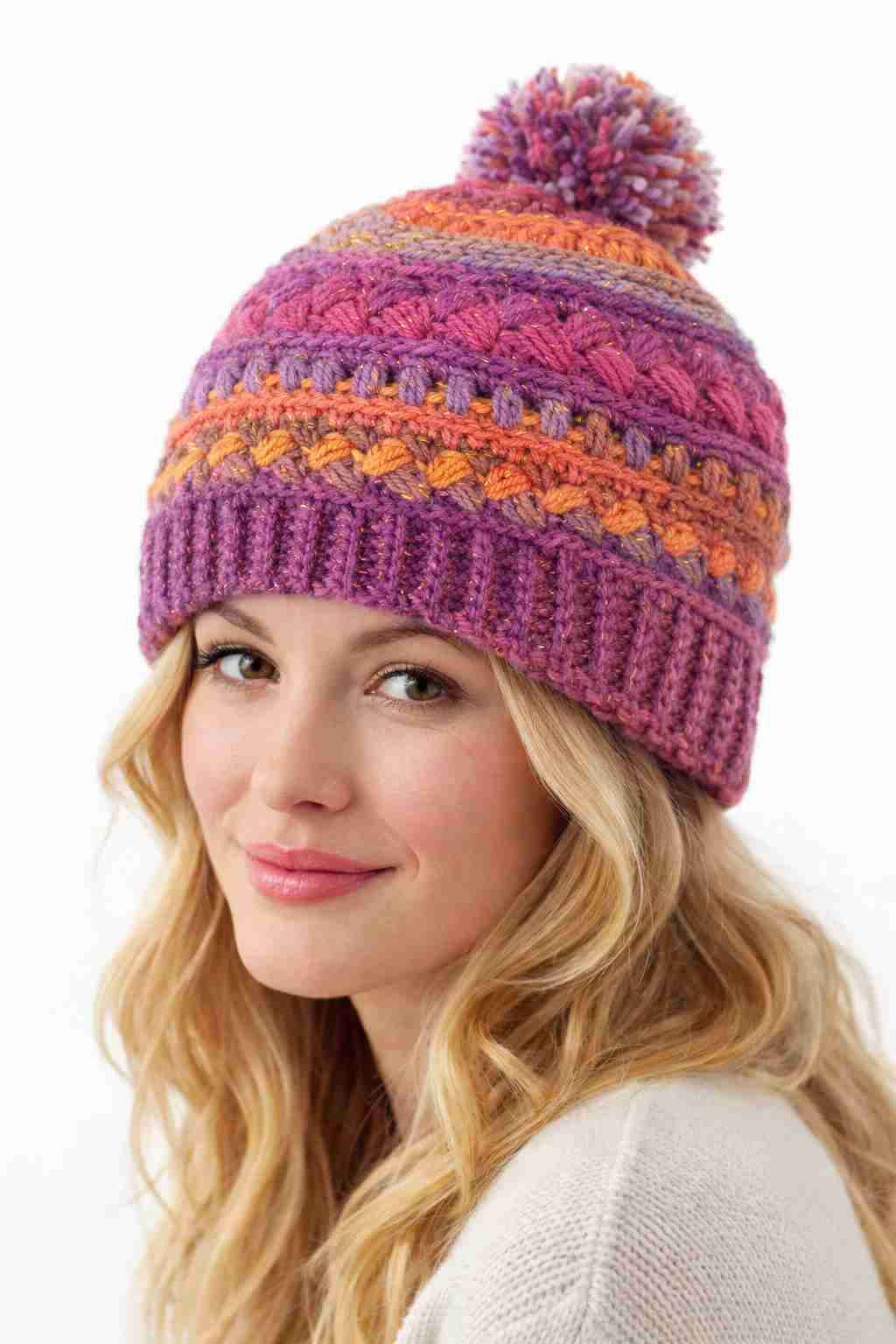 Gorro tejido multicolor - miniatura 2