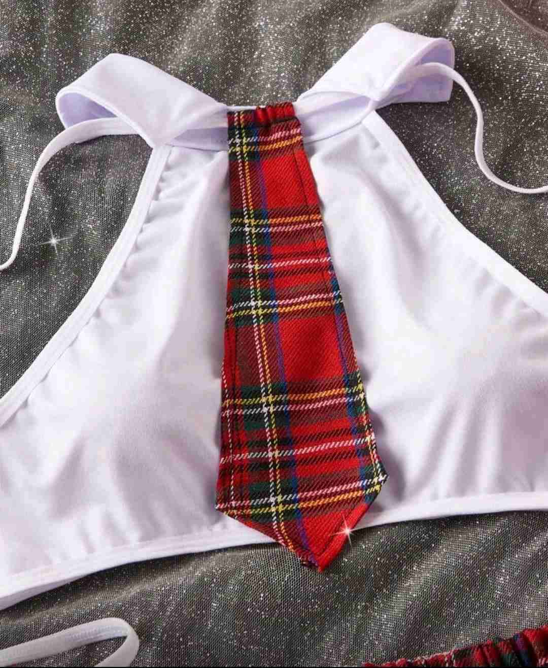 Conjunto lencería tartán - miniatura 2