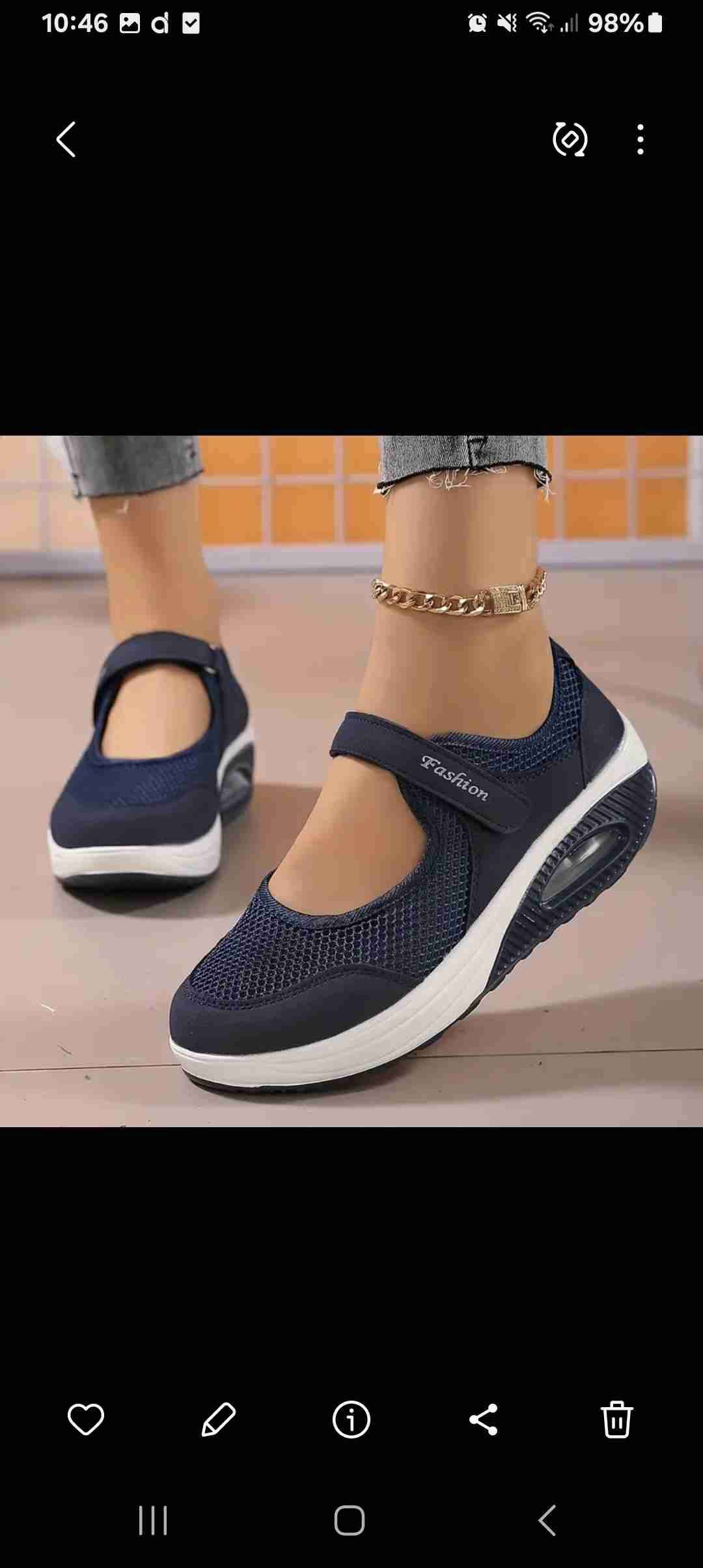 Zapatos deportivos azul marino