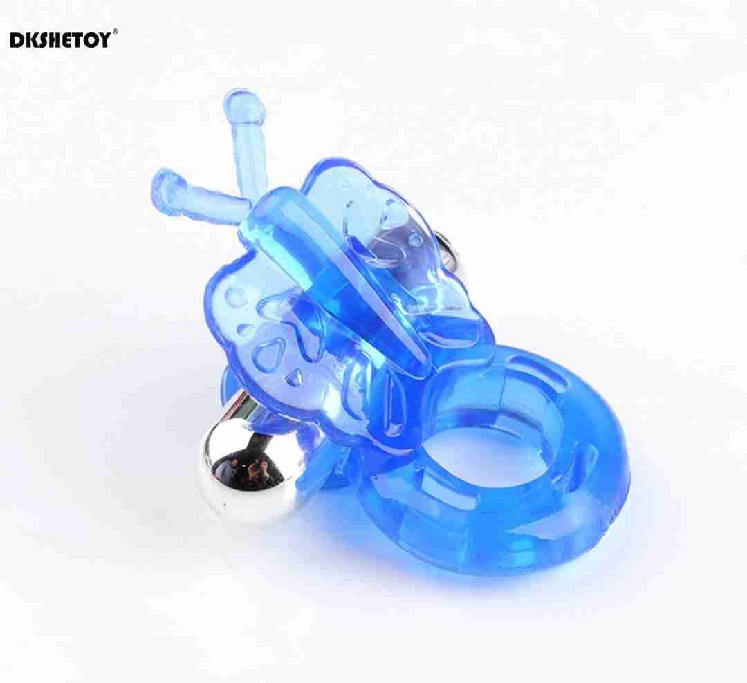 Anillo vibrador mariposa azul - miniatura 3