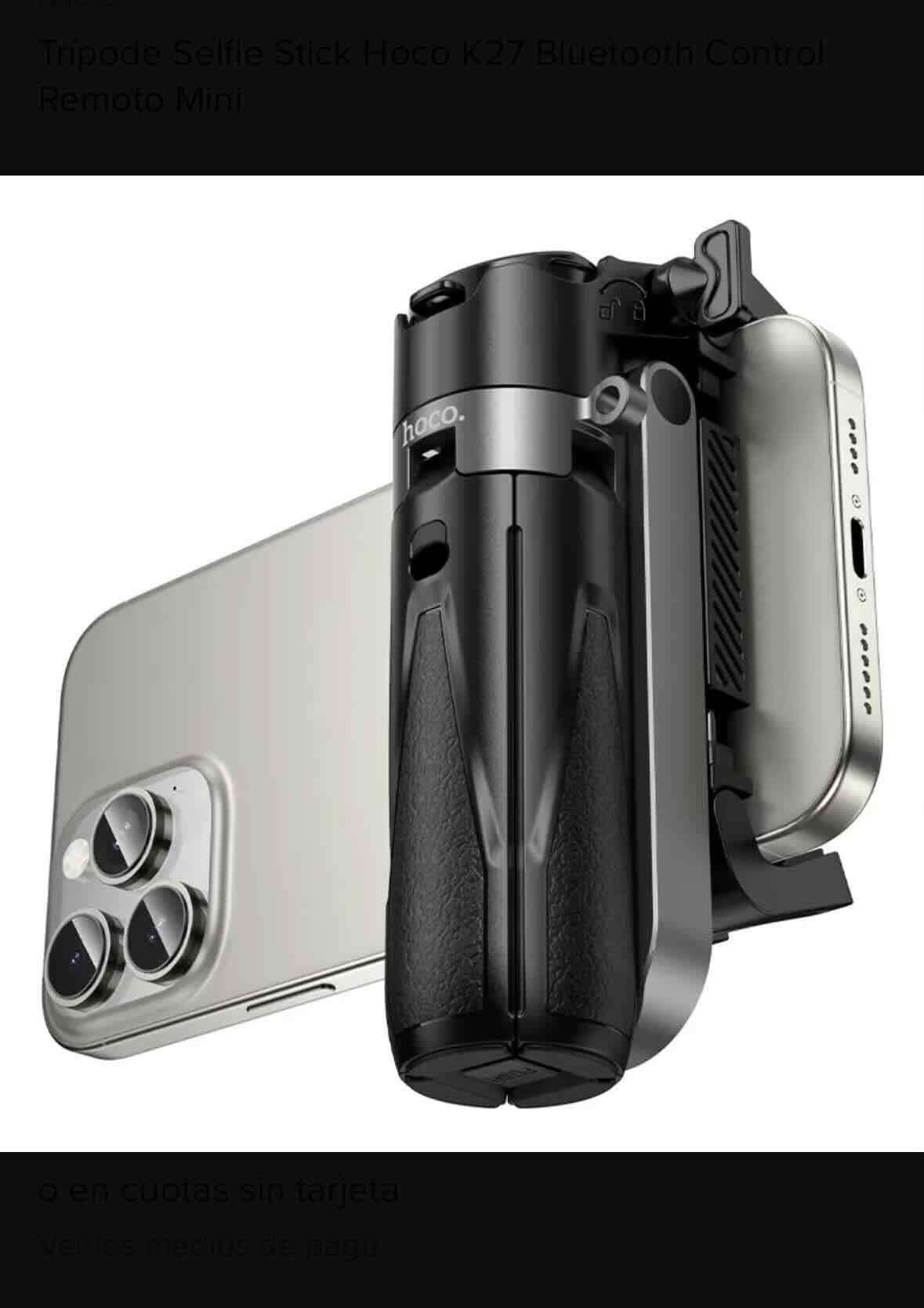 Trípode plegable portátil Hoco - miniatura 3