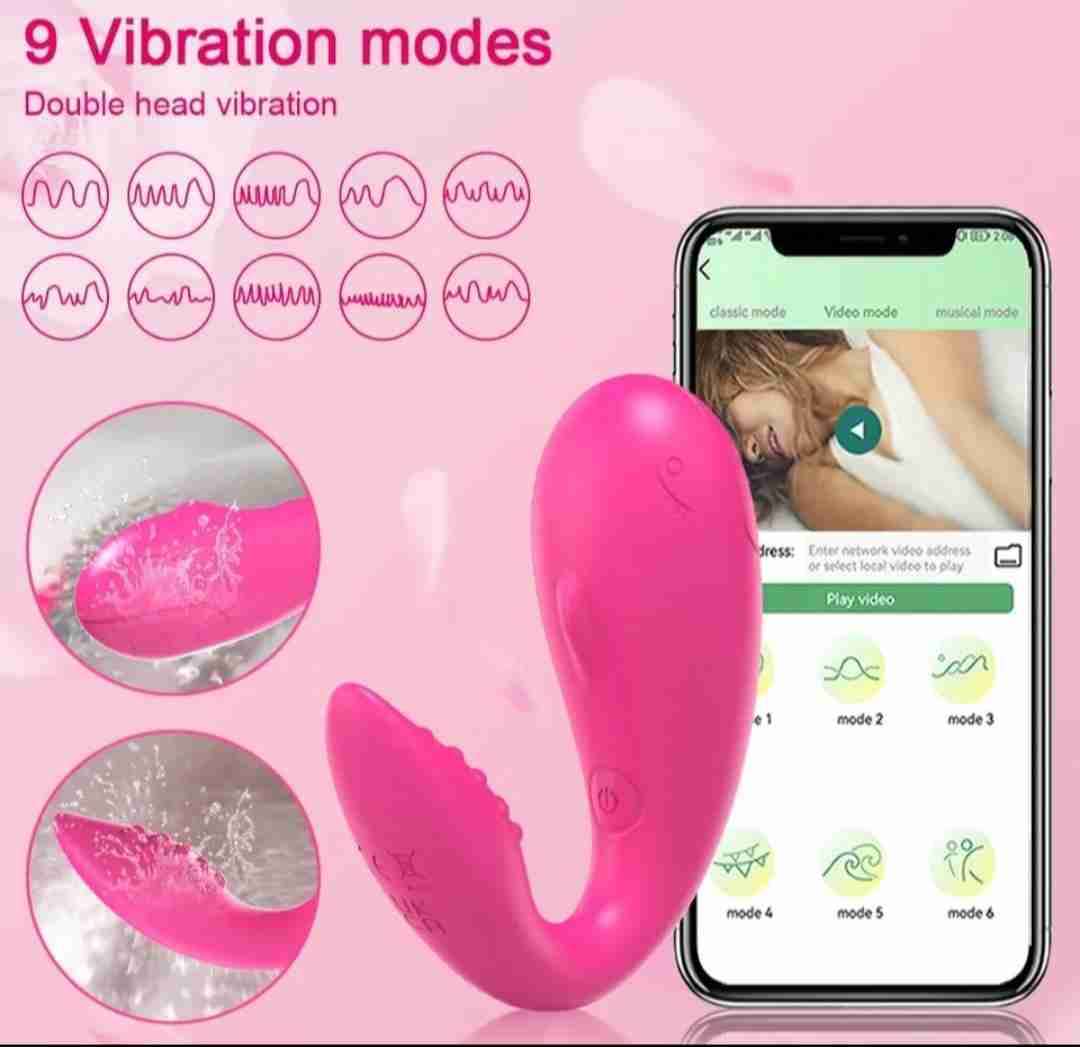 Masajeador recargable rosa 9 modos