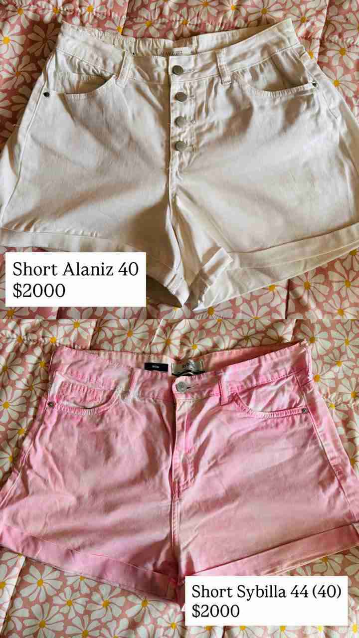 Short blanco Alaniz talla 40