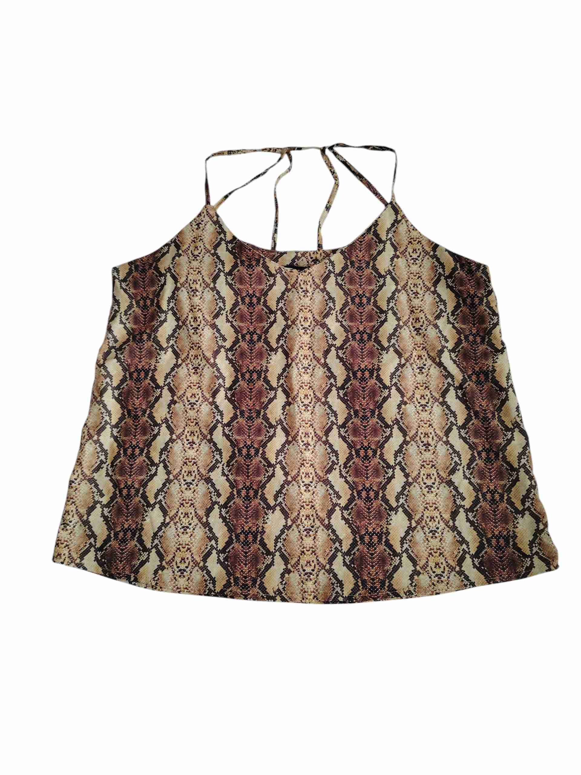 Polera Fiorucci sin mangas estampado serpiente - miniatura 2