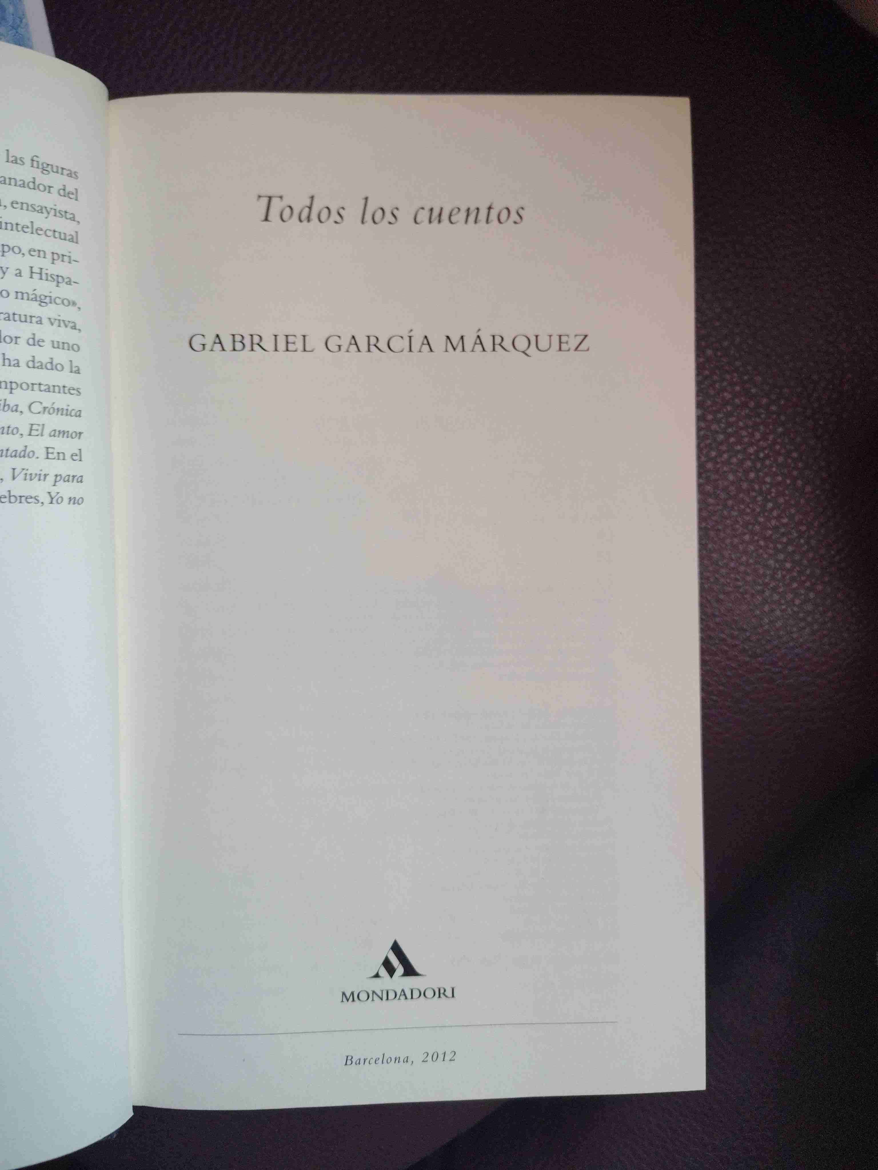Libro Todos los cuentos García Márquez - miniatura 3