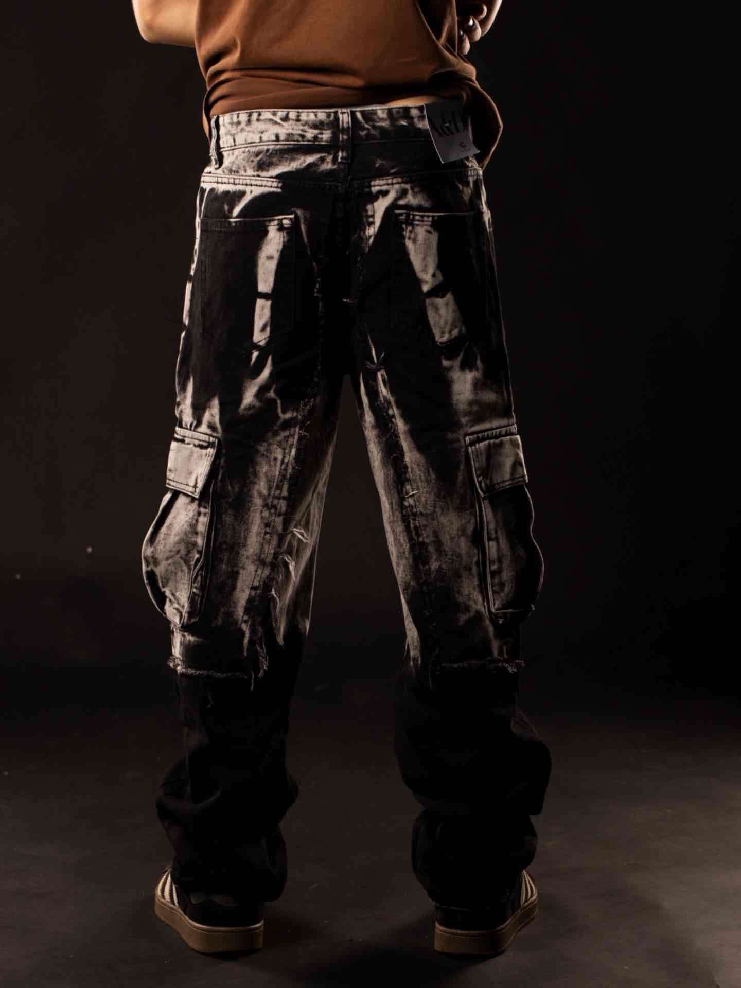 Jeans cargo negros - miniatura 3