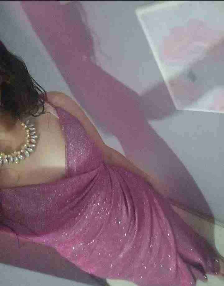 Vestido largo rosado brillante - miniatura 4