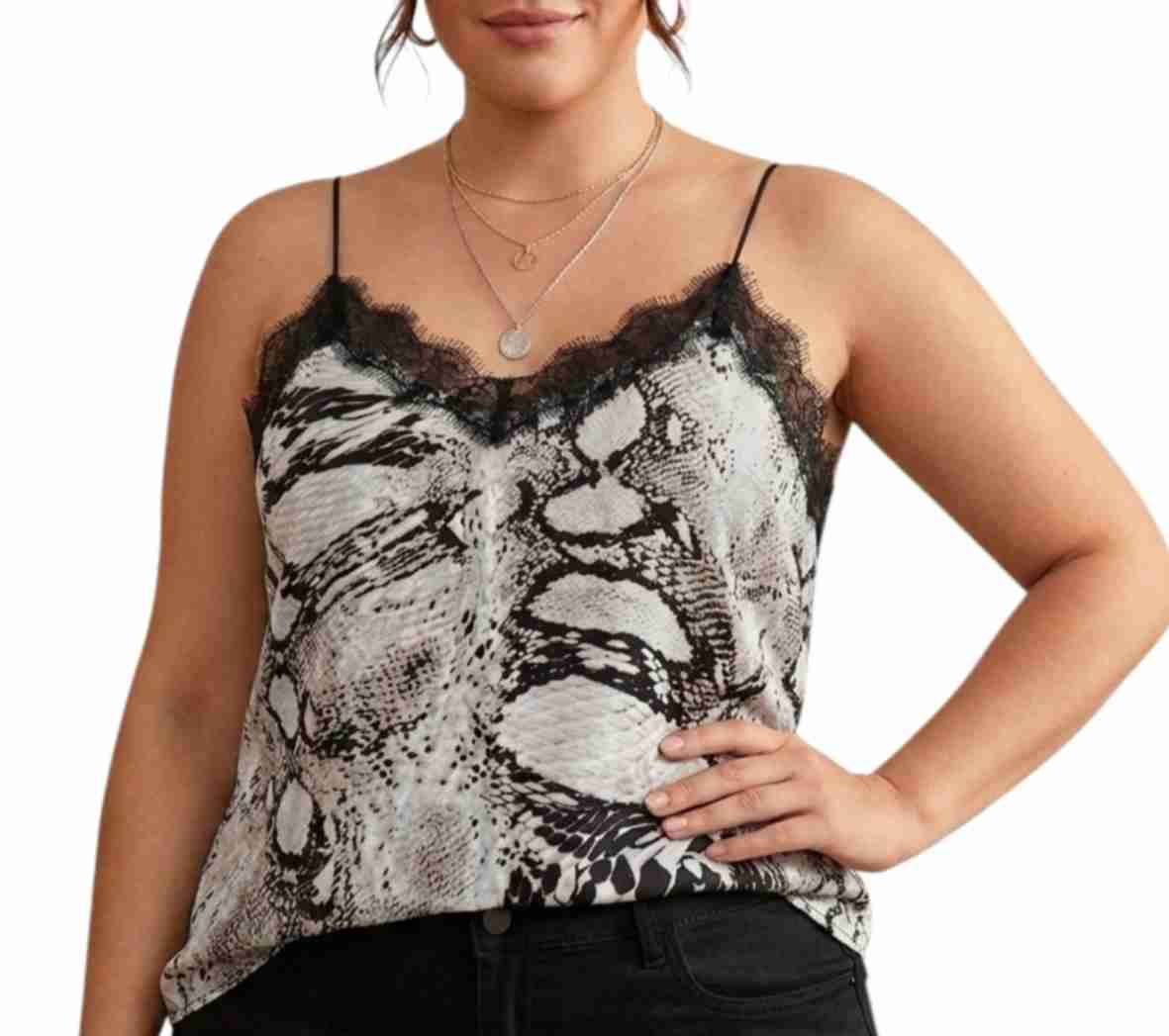 Blusa tirantes estampado animal