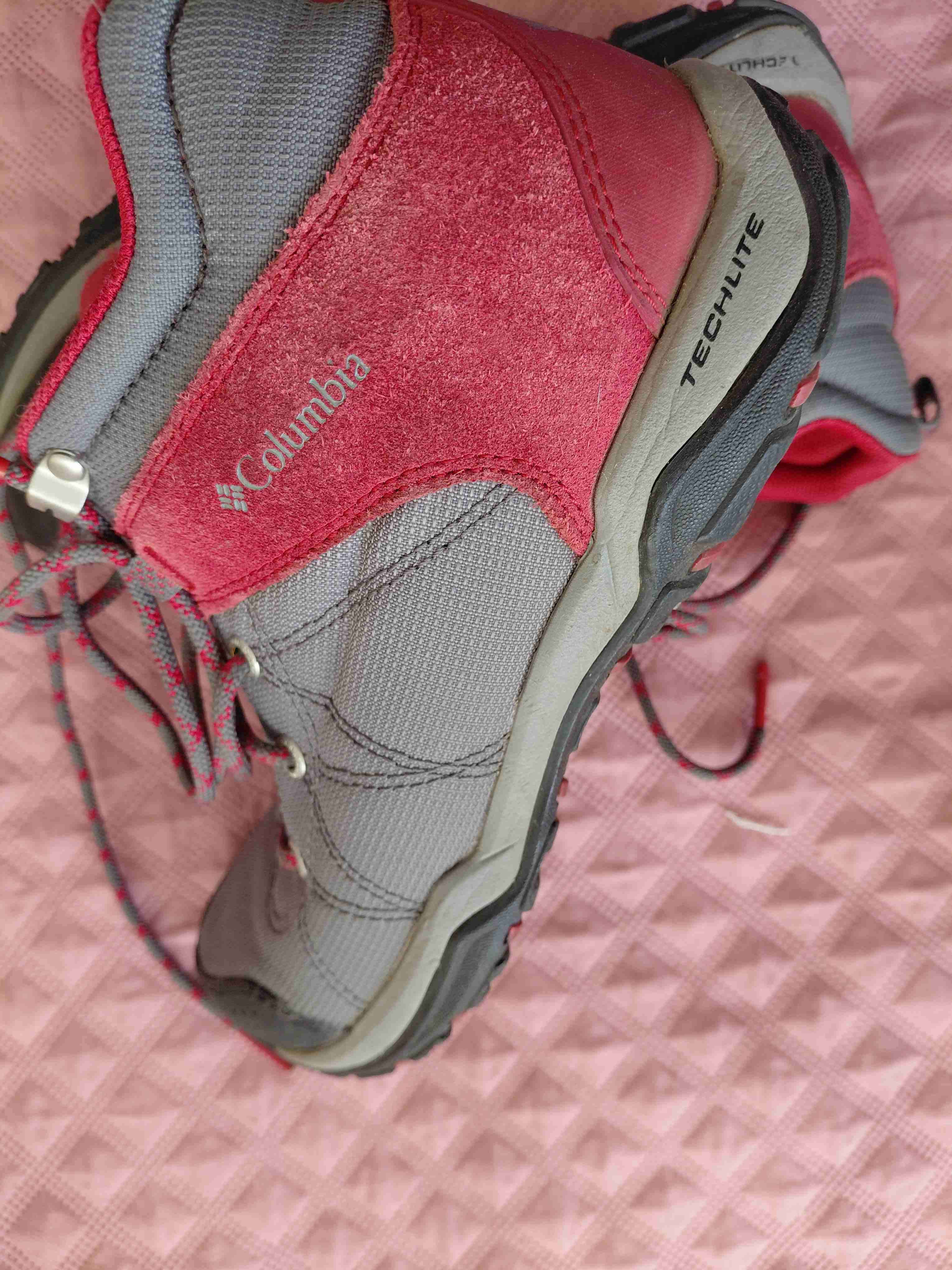 Zapatillas de trekking gris y rojo - miniatura 4