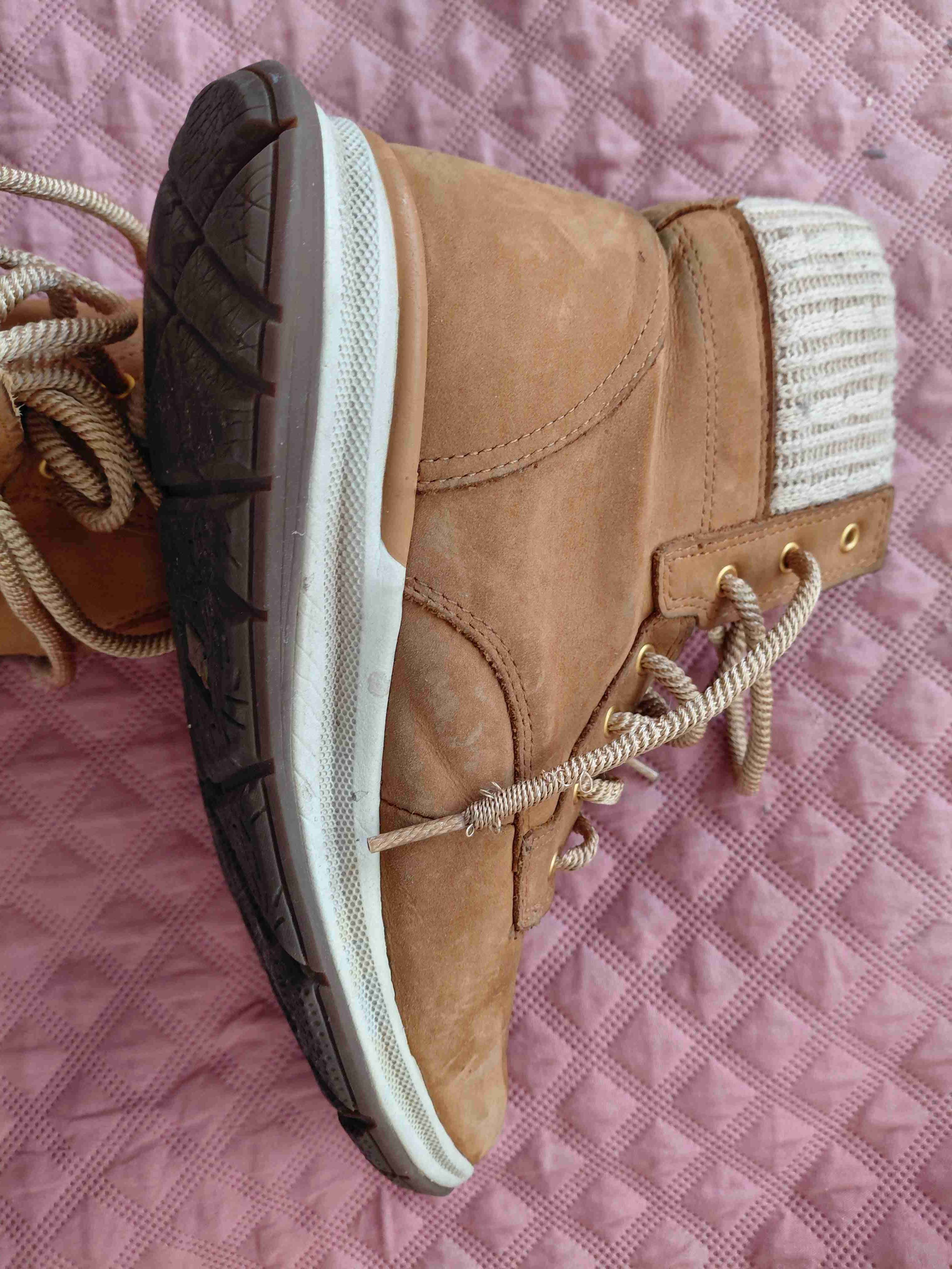 Botas de cuero marrón para mujer - miniatura 2