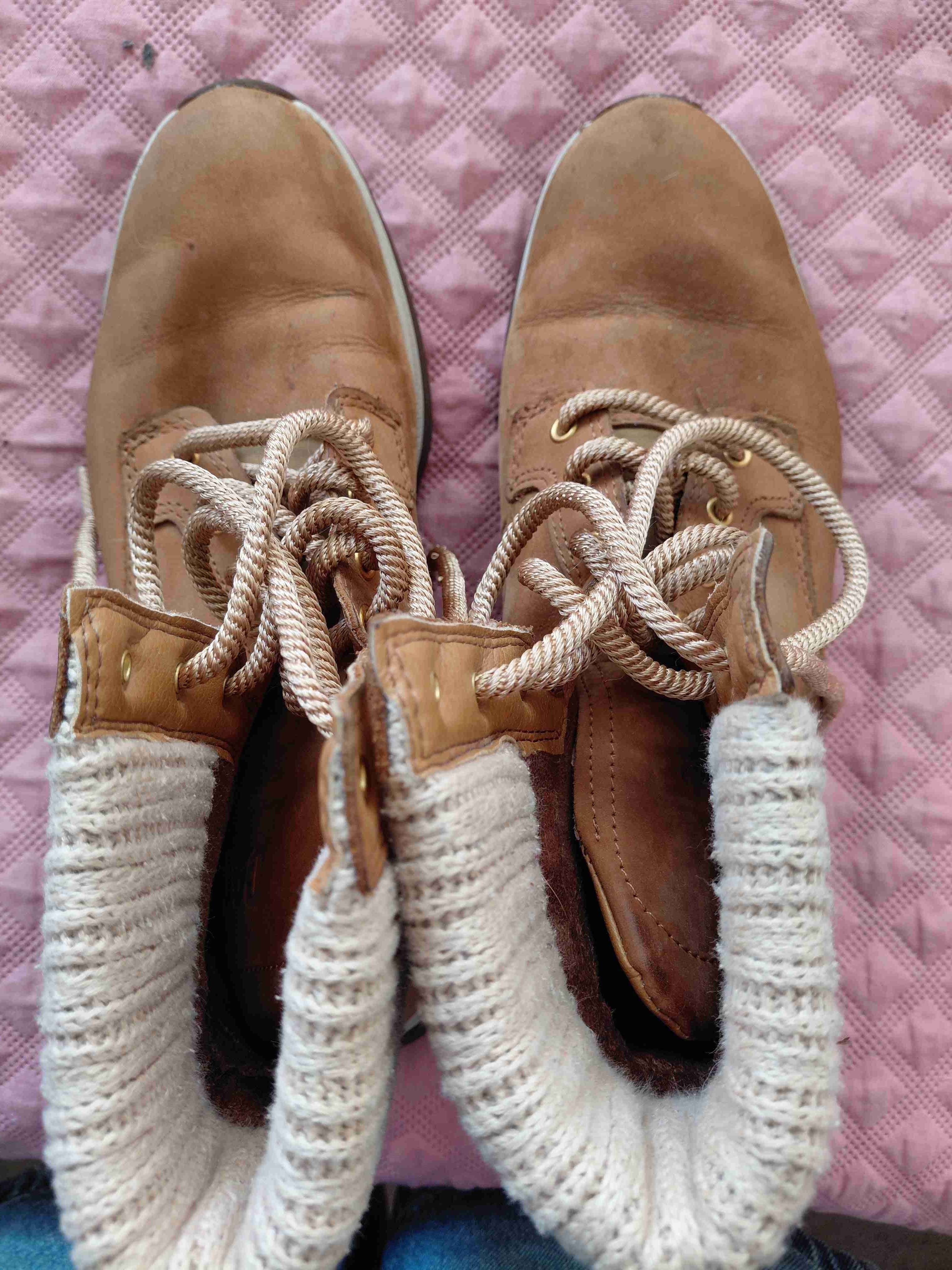 Botas de cuero marrón para mujer - miniatura 5