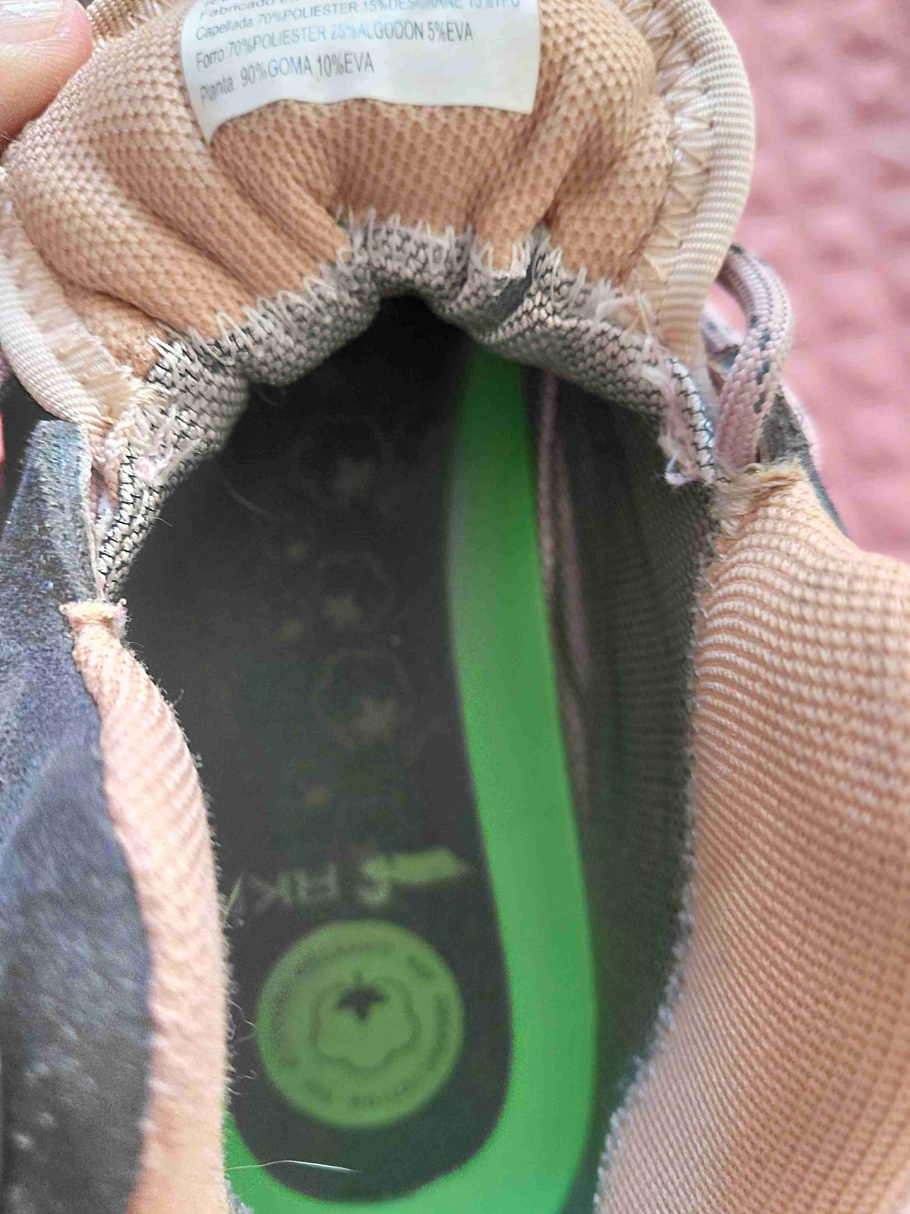 Botas de trekking beige y gris - miniatura 2