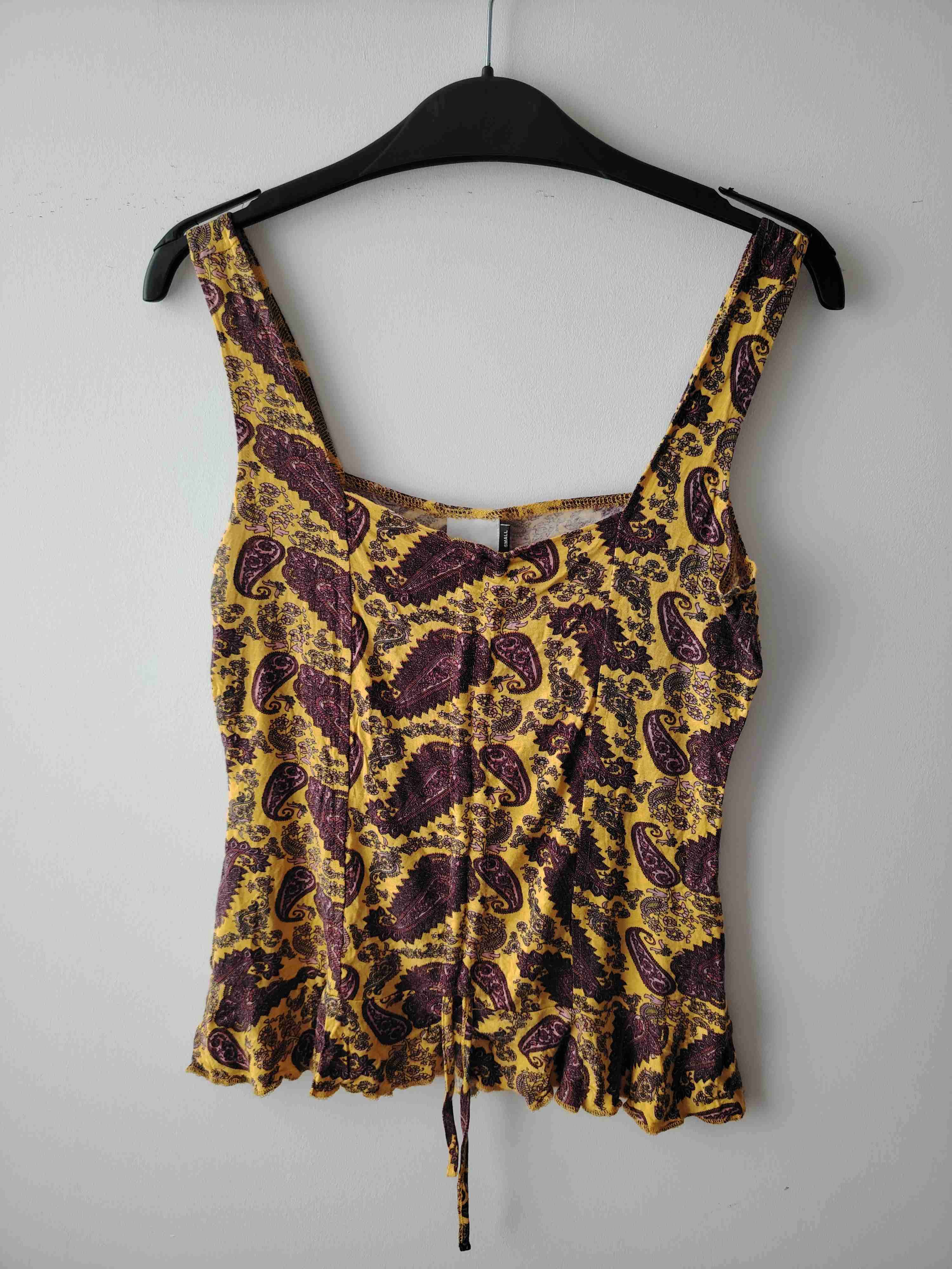 Top Fiorucci amarillo con estampado - miniatura 3