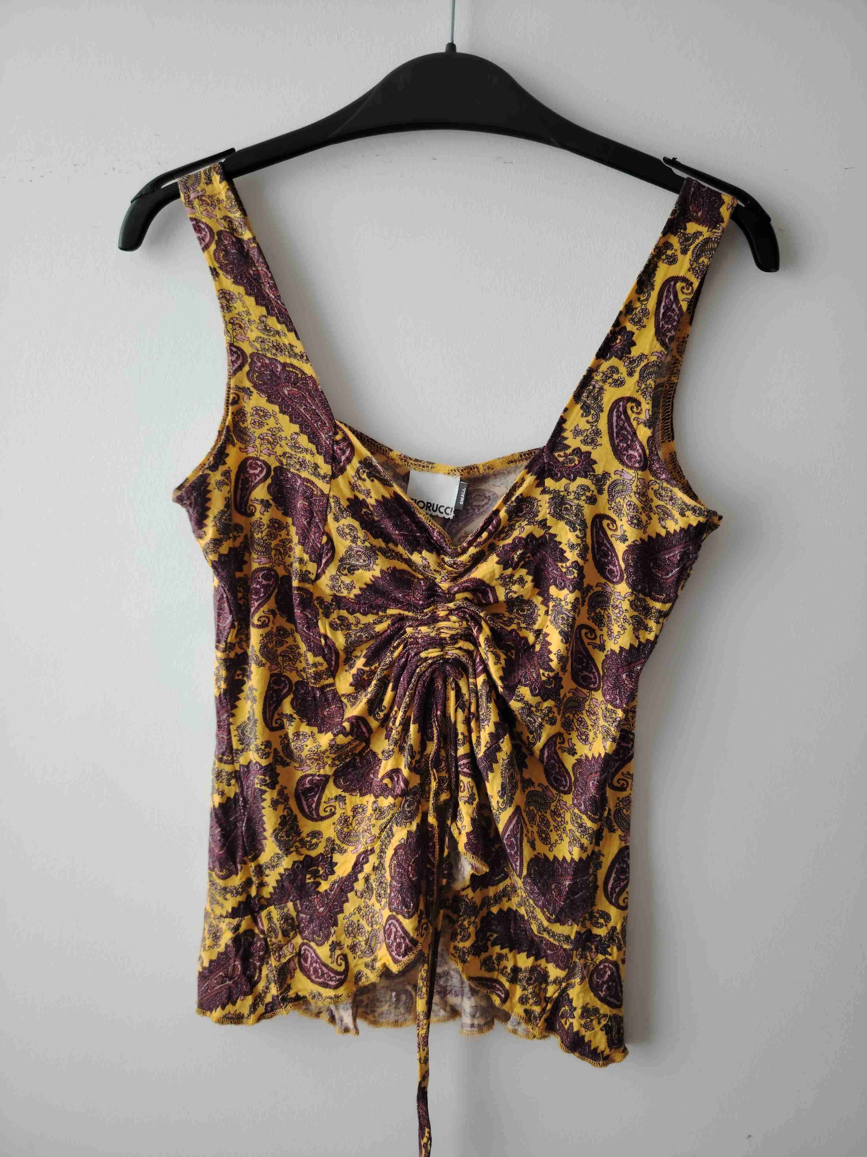 Top Fiorucci amarillo con estampado - miniatura 4