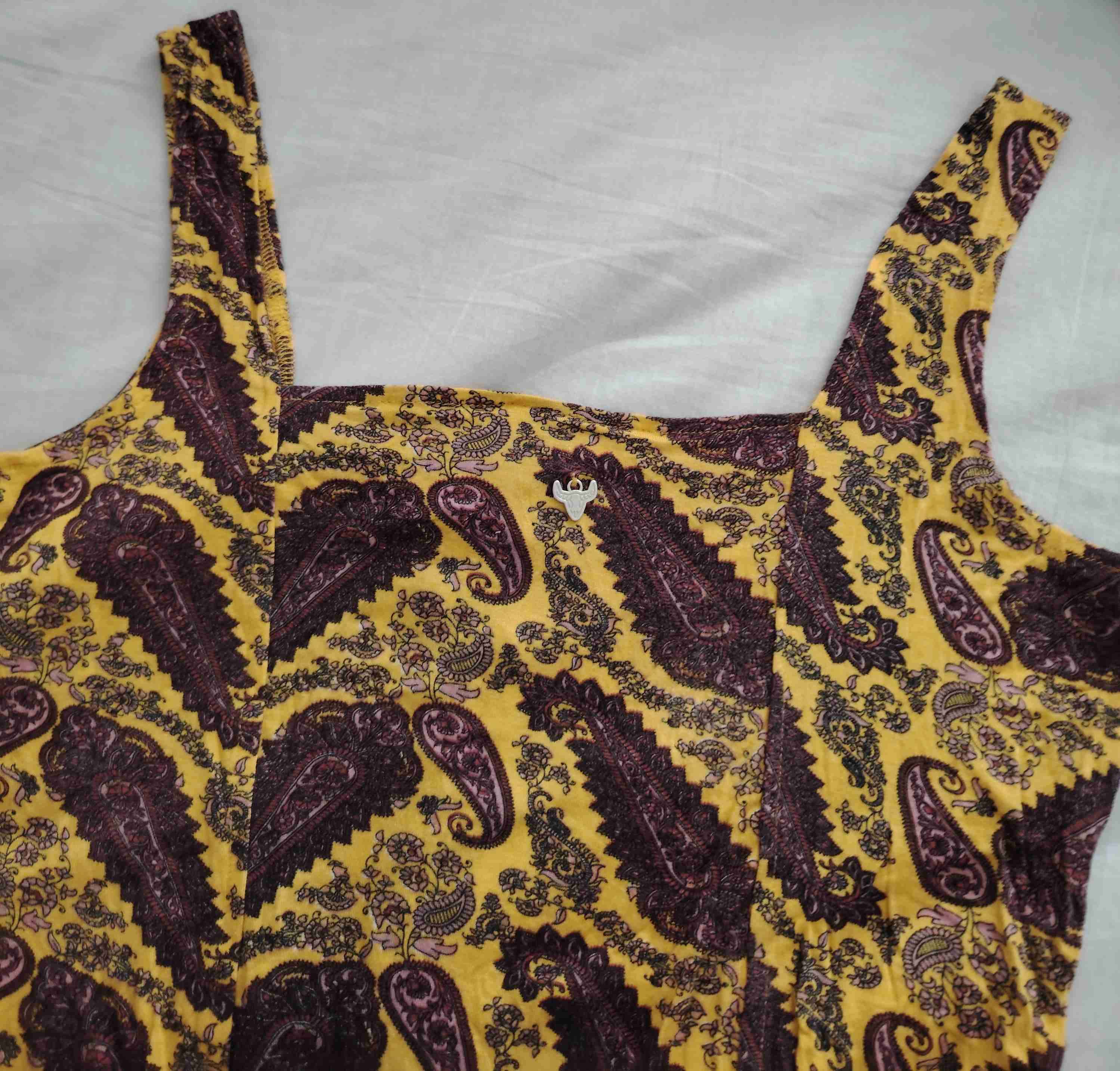 Top Fiorucci amarillo con estampado - miniatura 6