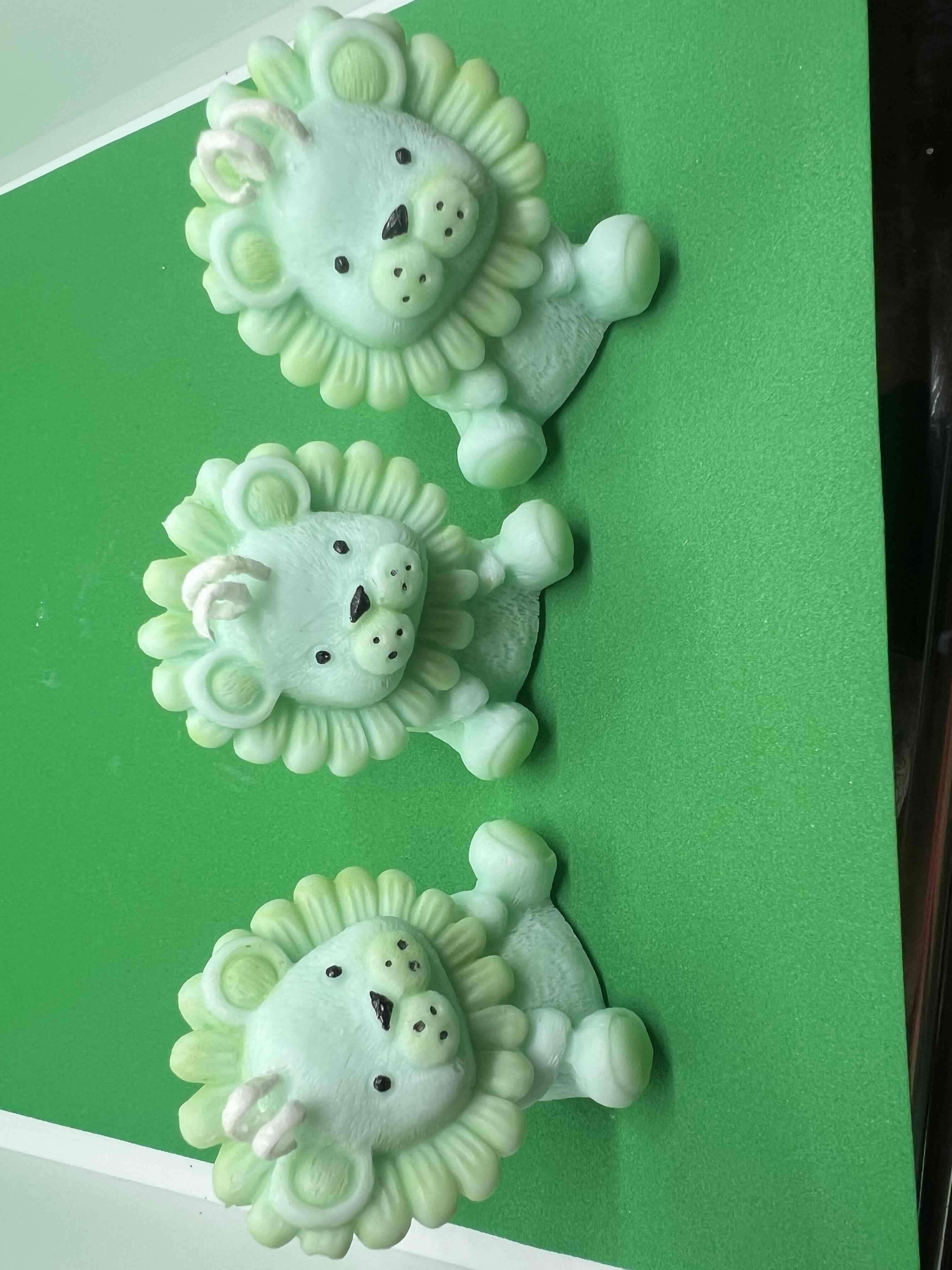 Velas de león verde pastel o el color que elijas - miniatura 5