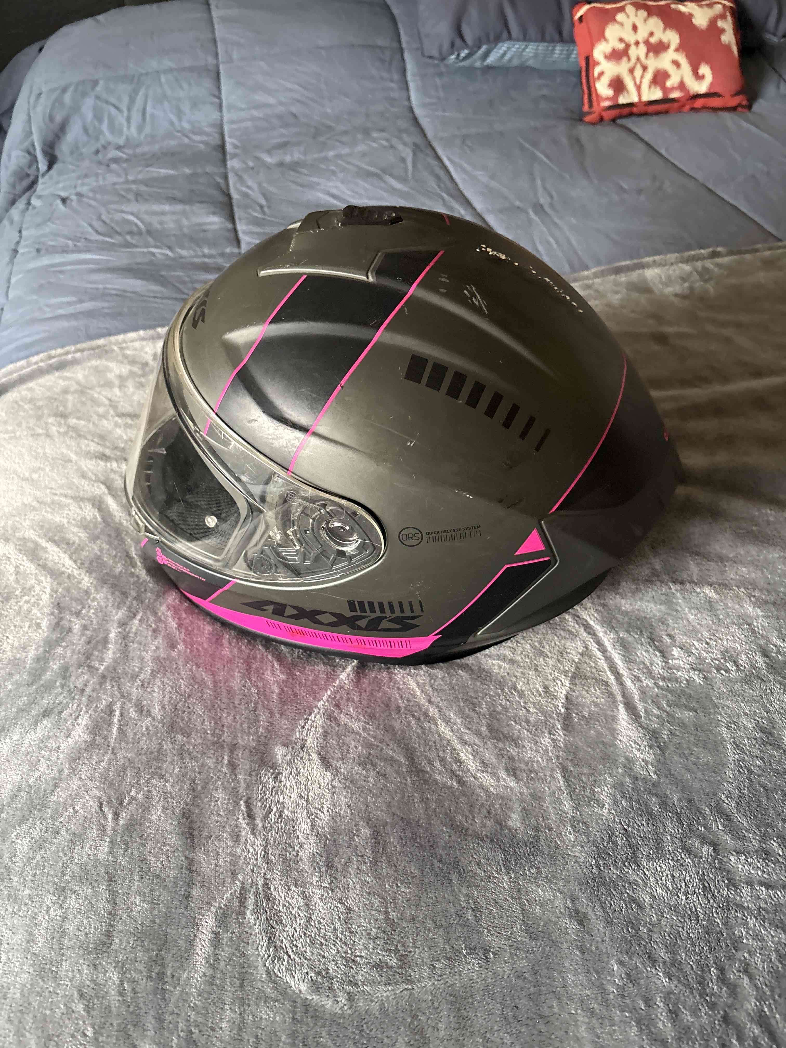Casco de moto Axxis gris - miniatura 2