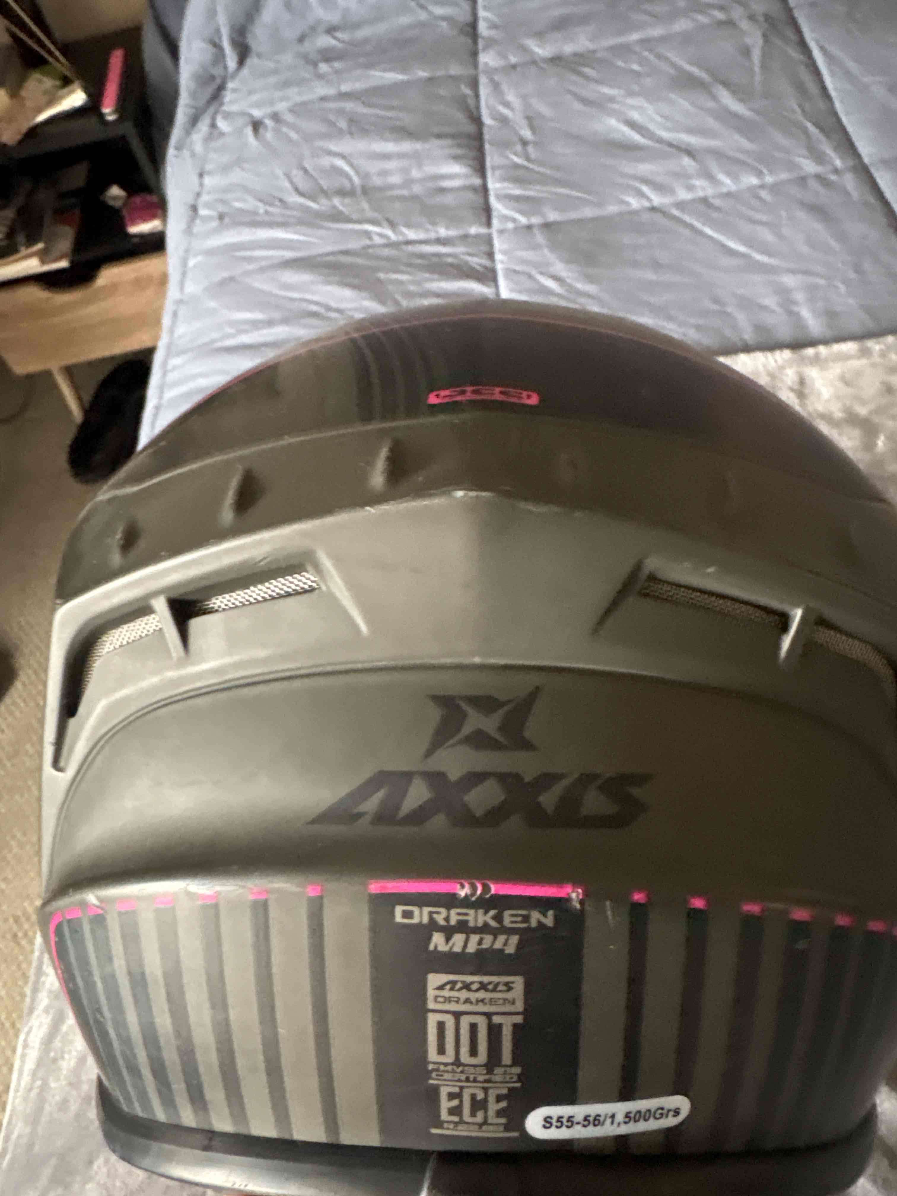 Casco de moto Axxis gris - miniatura 3