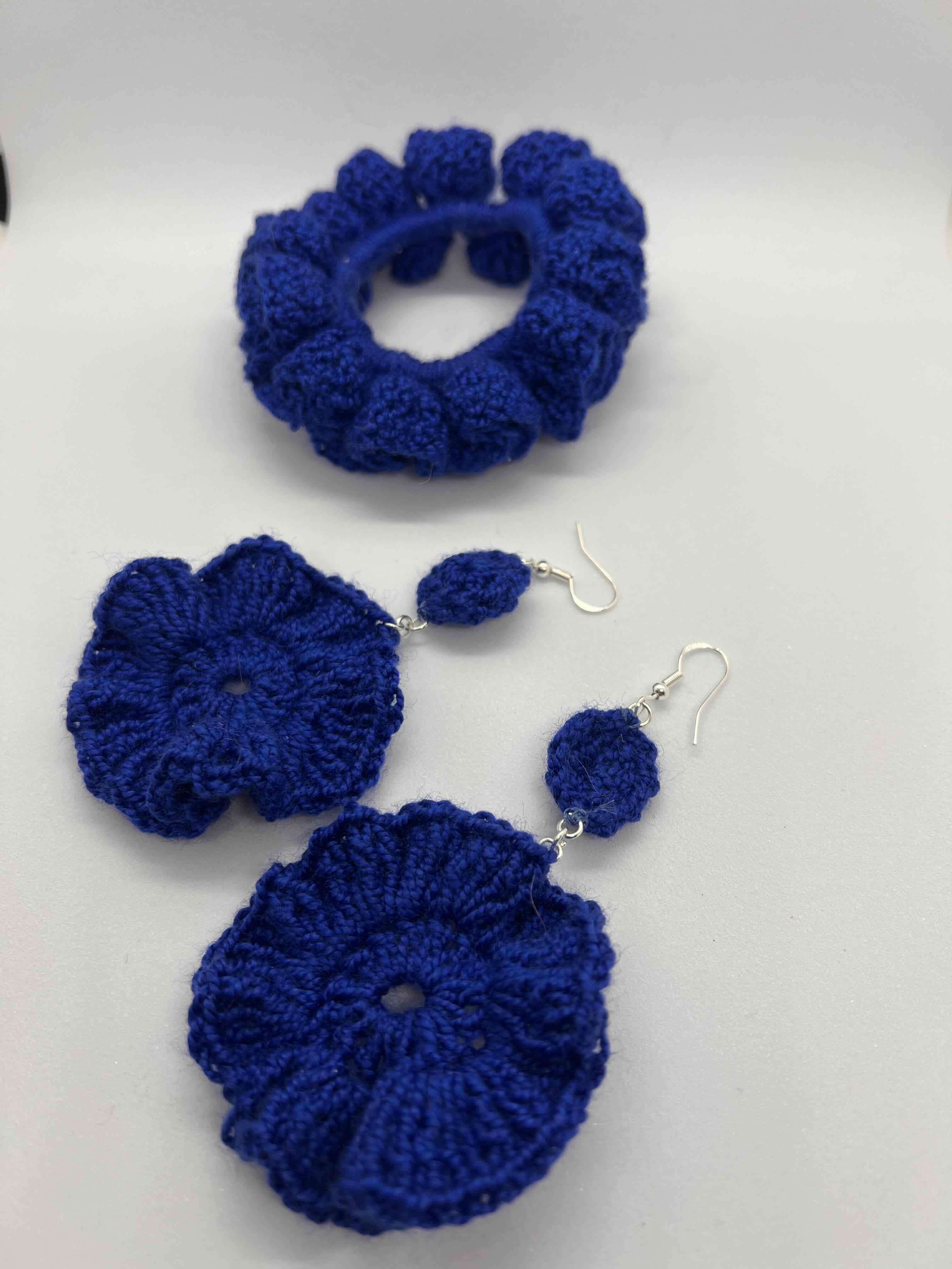 Set de accesorios tejidos azul - miniatura 2