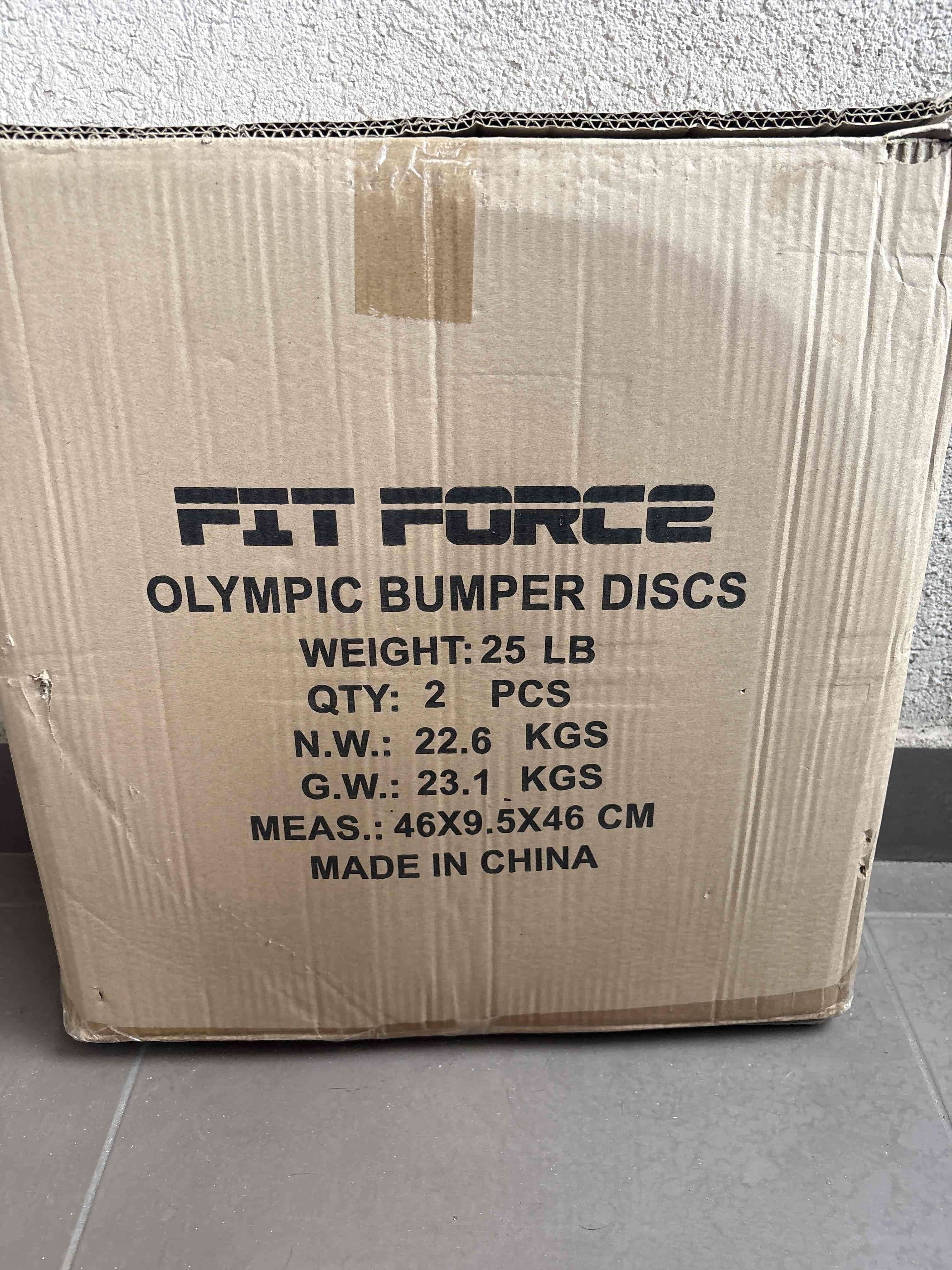 Discos olímpicos Fit Force 25 lb