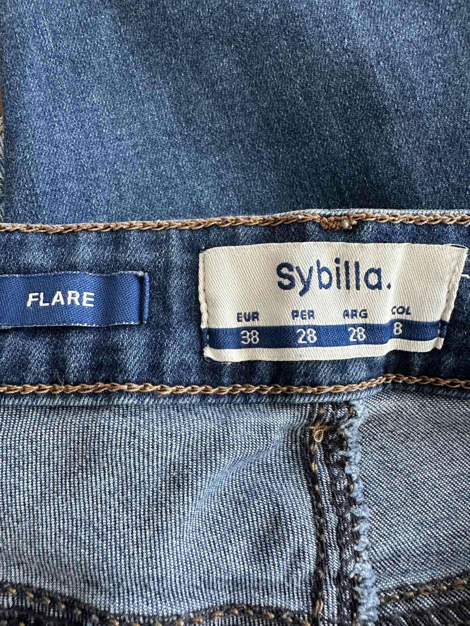 Jeans acampanados azul oscuro - miniatura 4