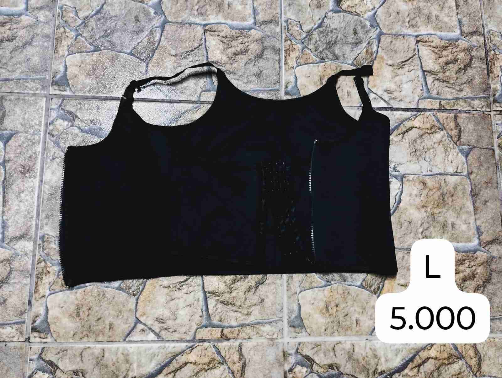 Corset modelador negro con cierre - miniatura 2