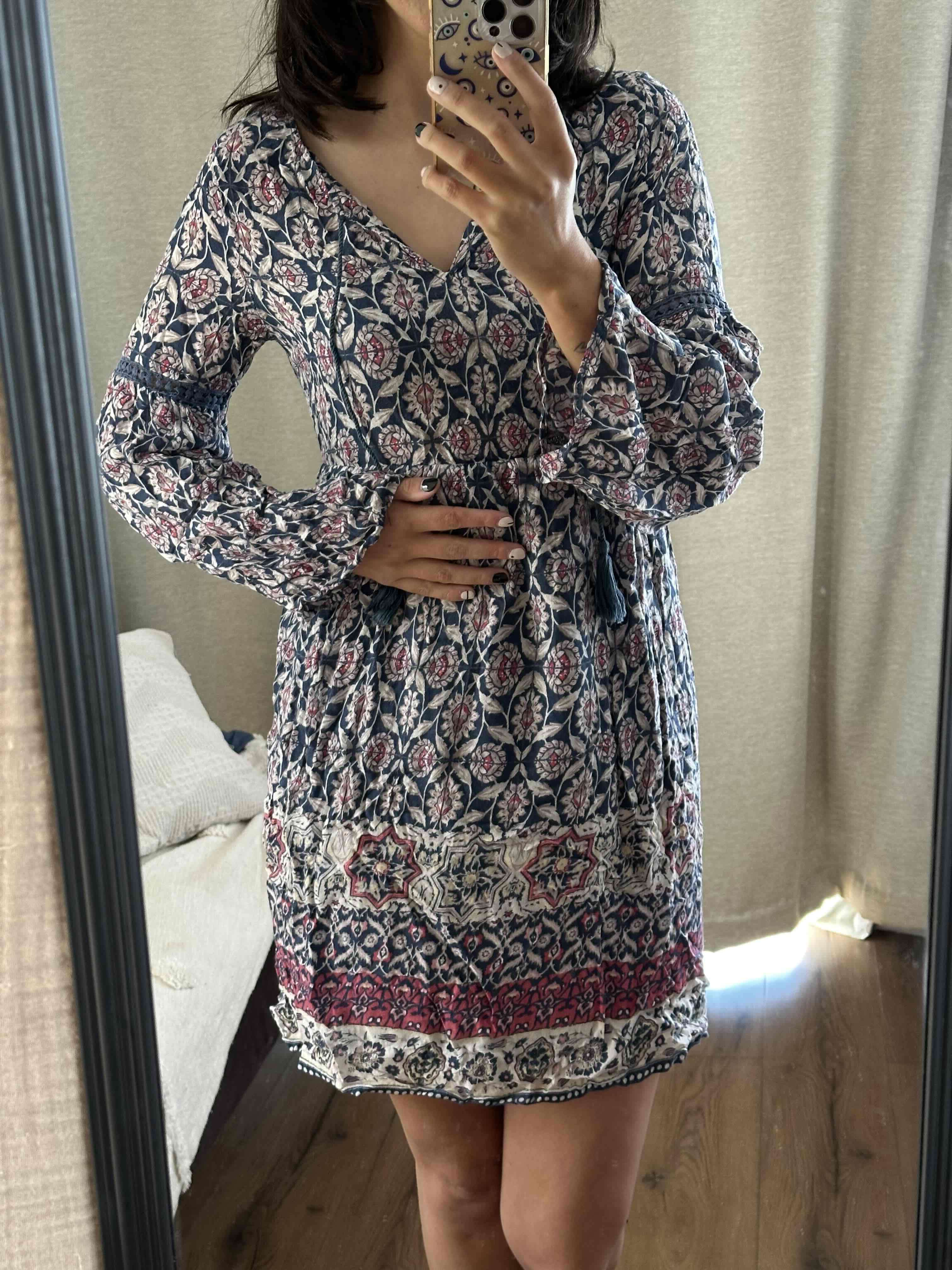 Vestido corto estampado floral - miniatura 2