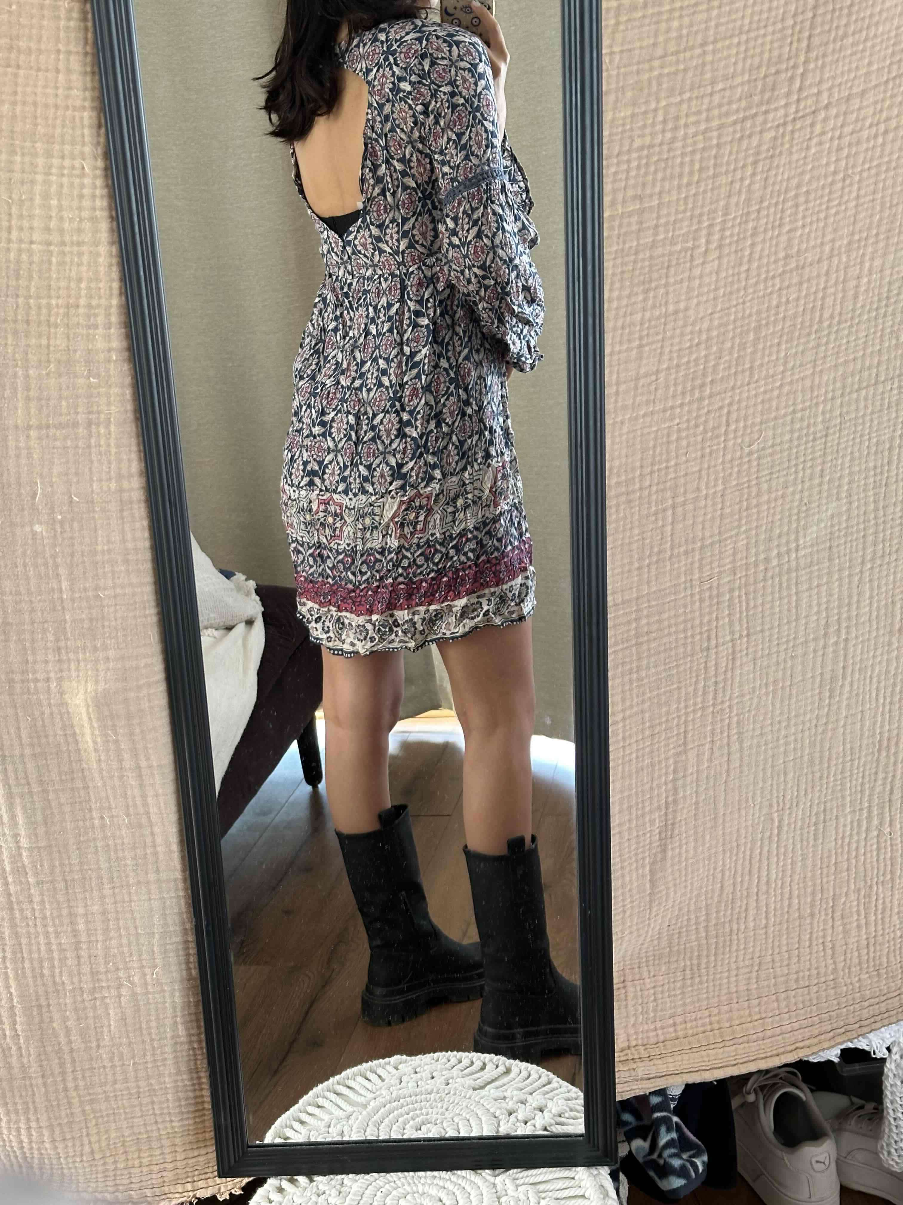 Vestido corto estampado floral - miniatura 3