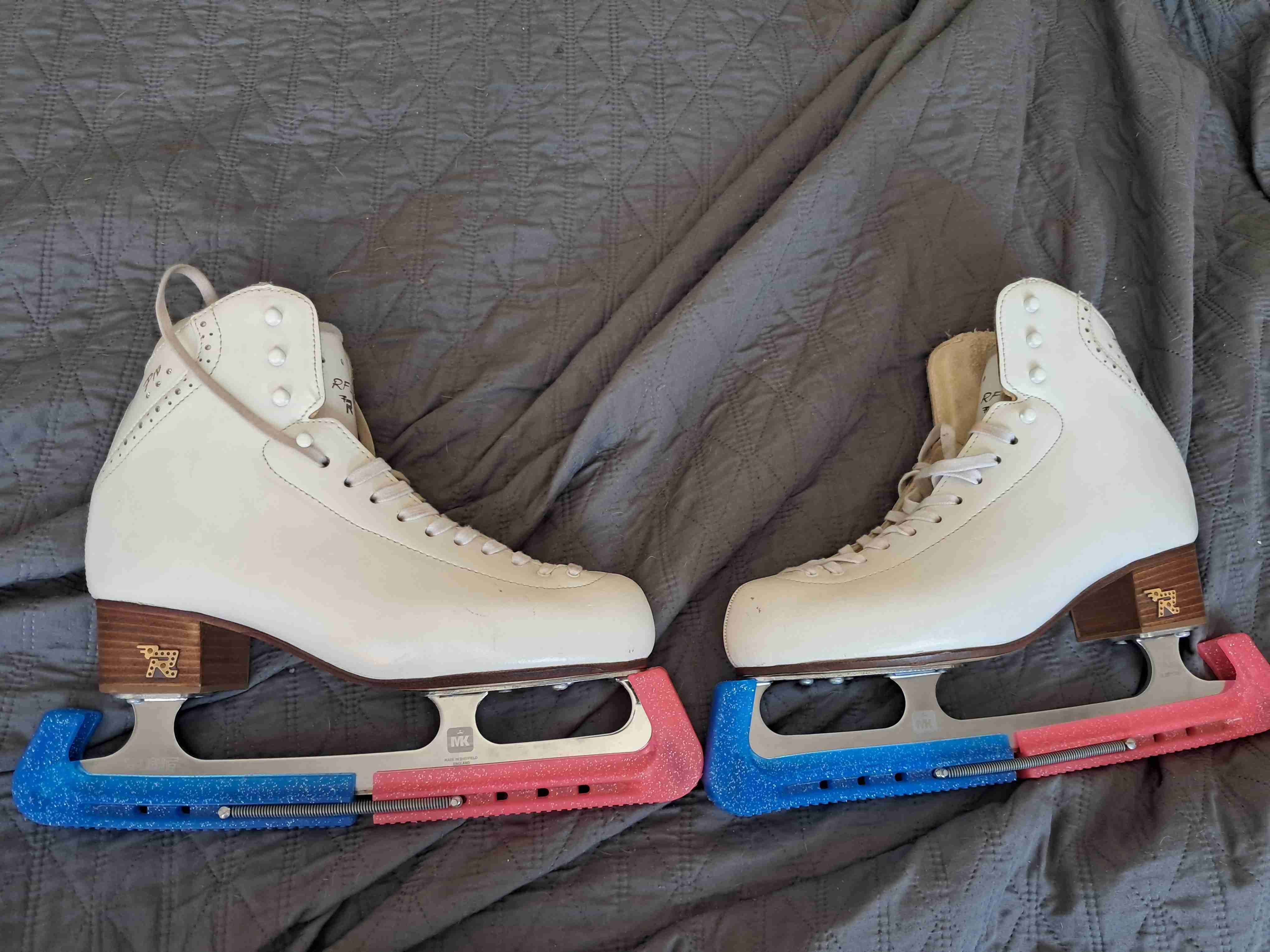 Botines de patinaje artísitico blancos - miniatura 3