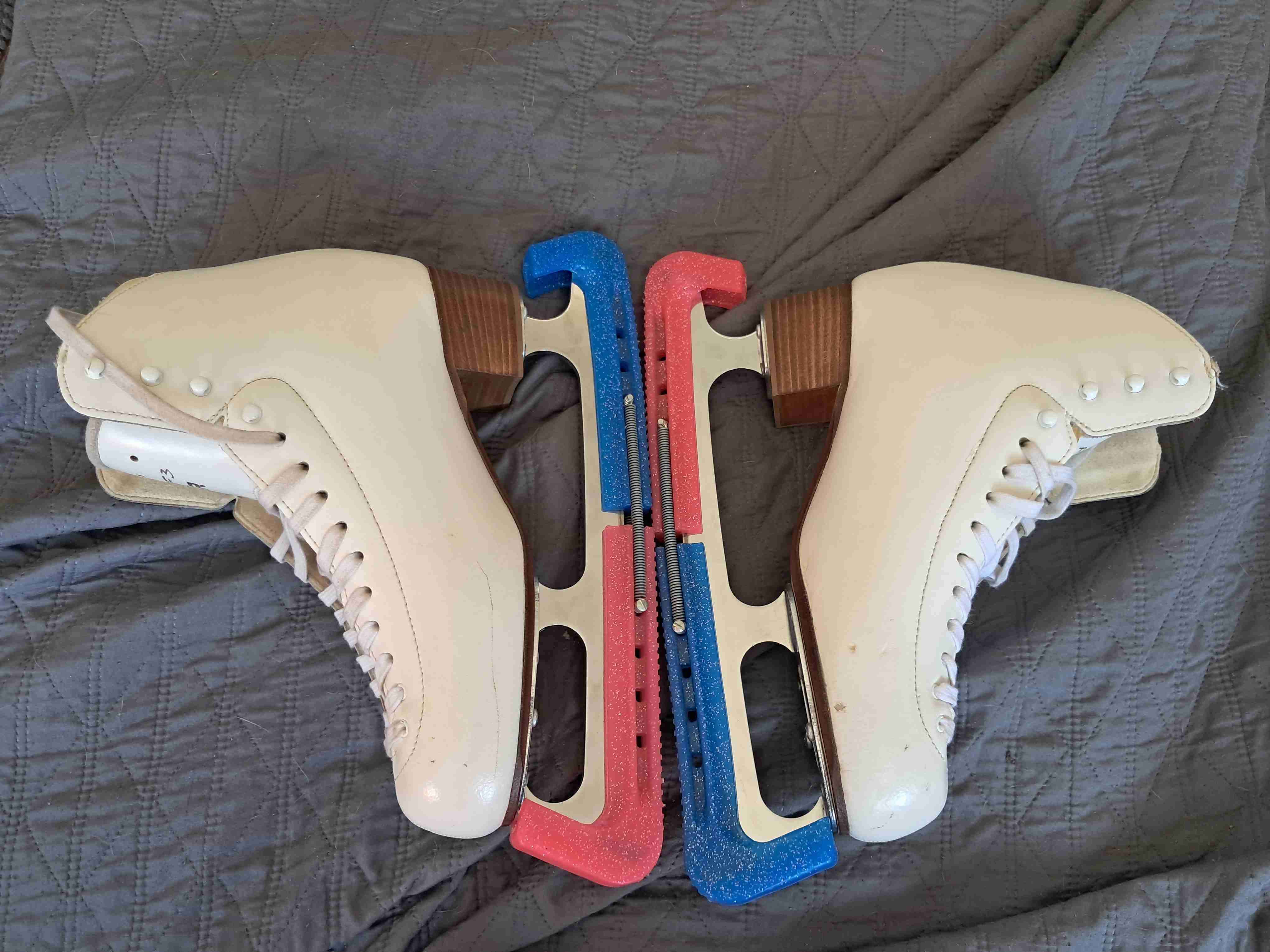 Botines de patinaje artísitico blancos - miniatura 4