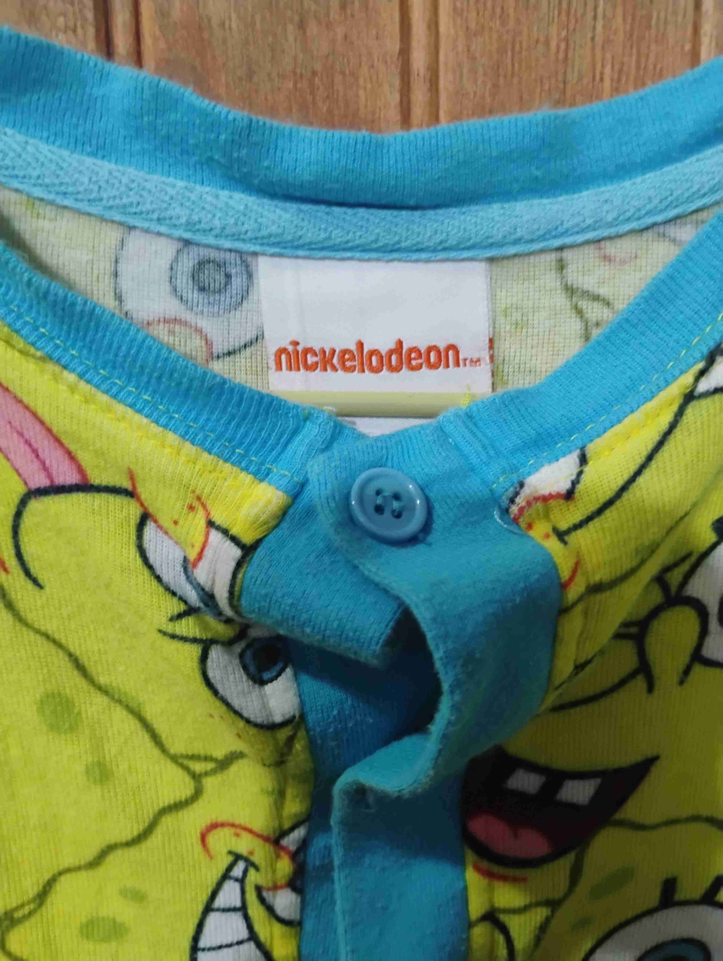 Pijama infantil Bob Esponja amarillo - miniatura 2