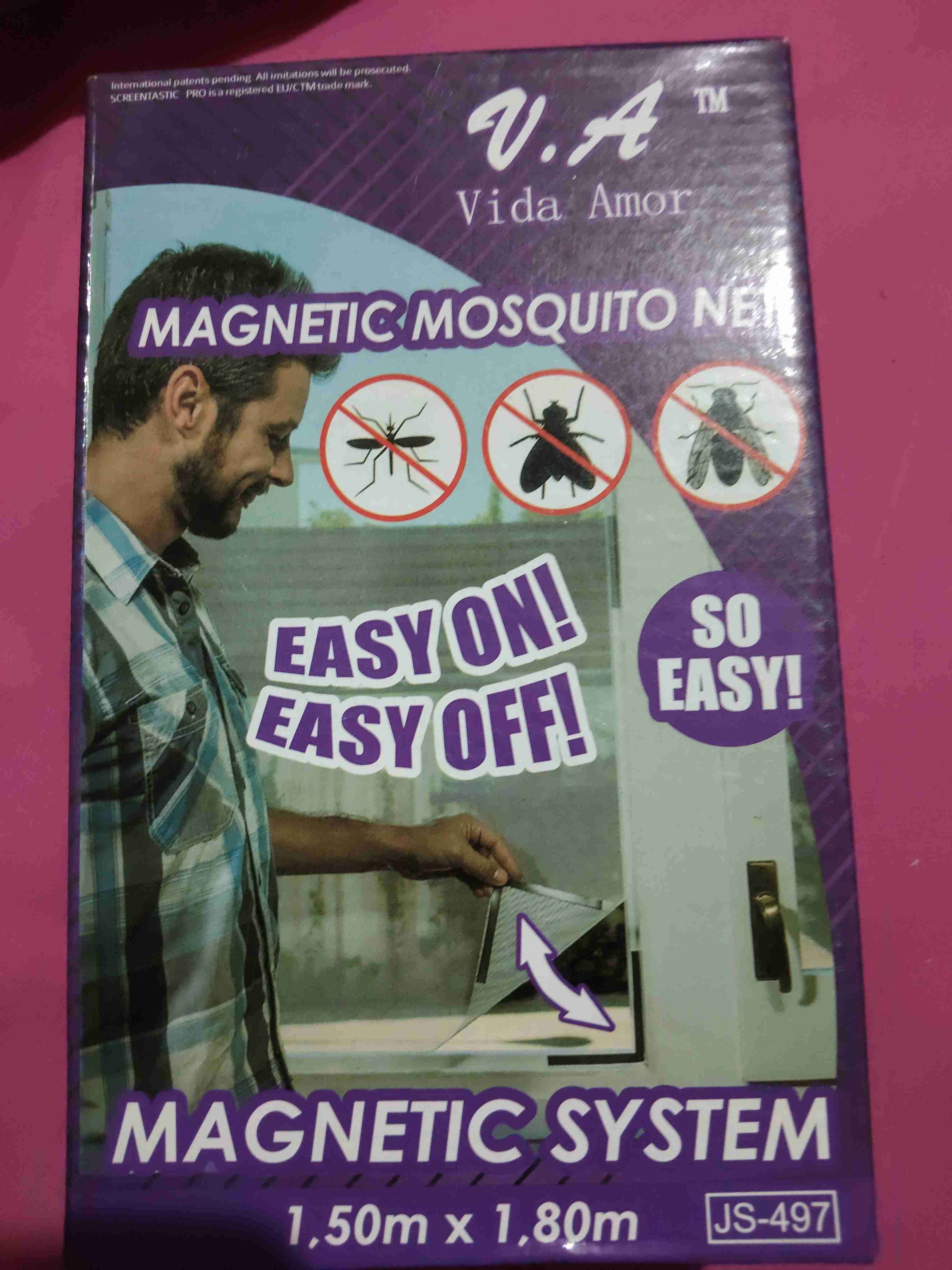 Malla magnética anti-mosquitos