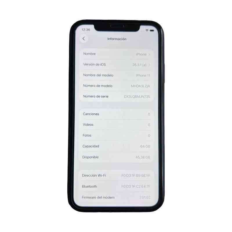 iPhone 11 64 Gb Negro Impecable Único Dueño - miniatura 5
