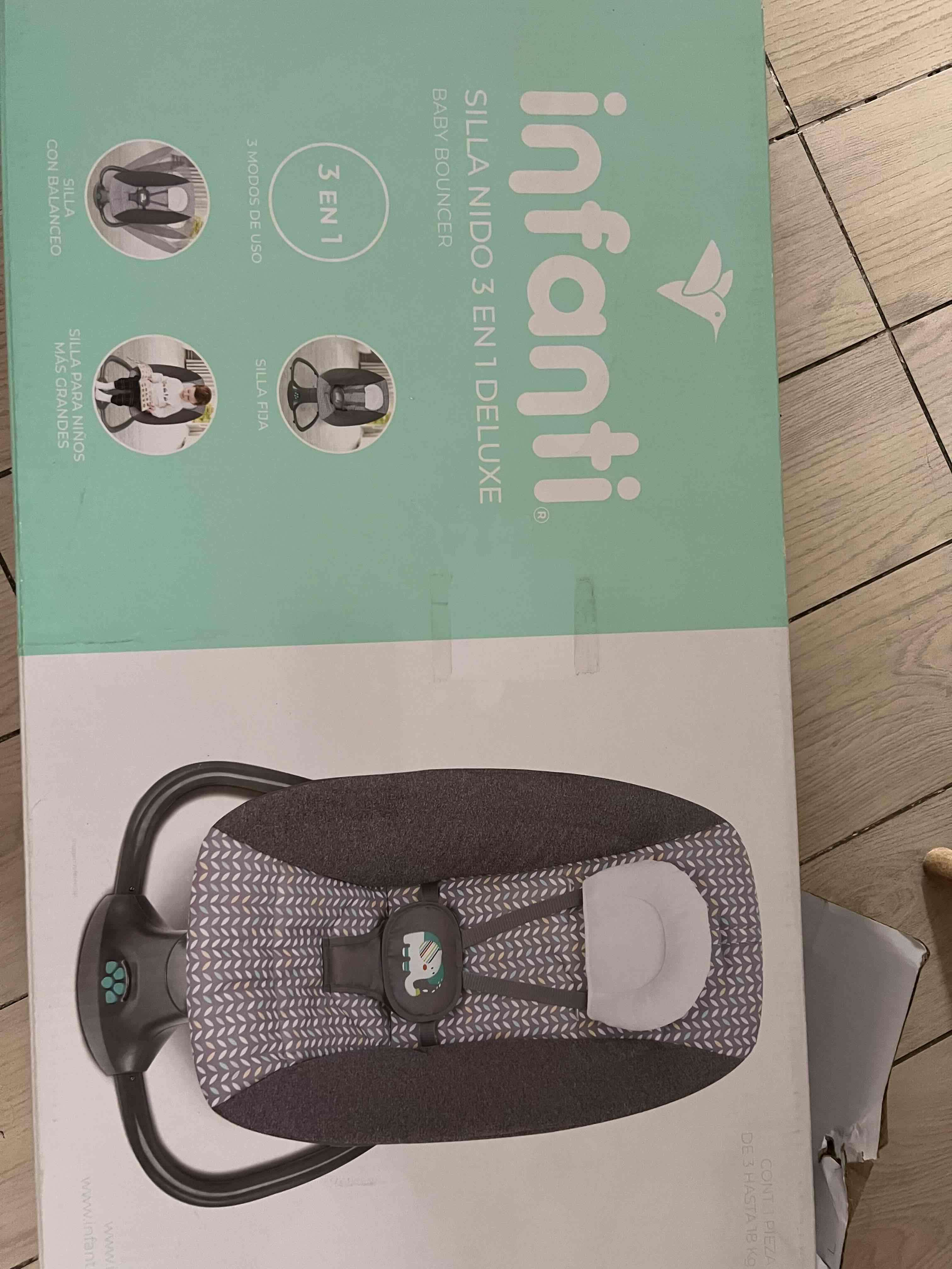 Silla mecedora deluxe 3 en 1 infanti - miniatura 4