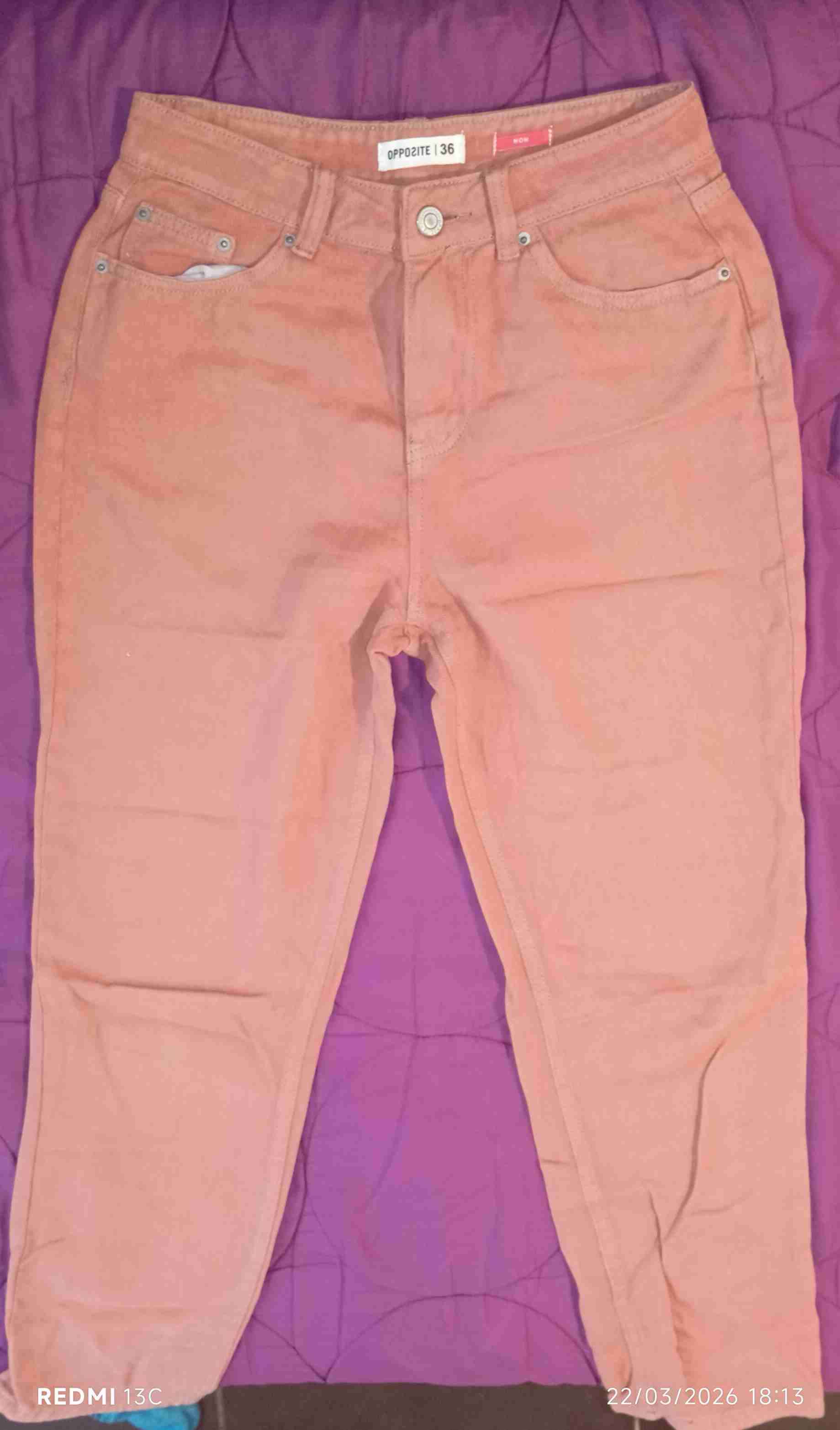 Pantalón rojo Opposite talla 36 - miniatura 2